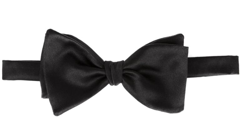 Elegant Black Bow Ribbon Hair Clip With Streamers, Suitable For Daily Use