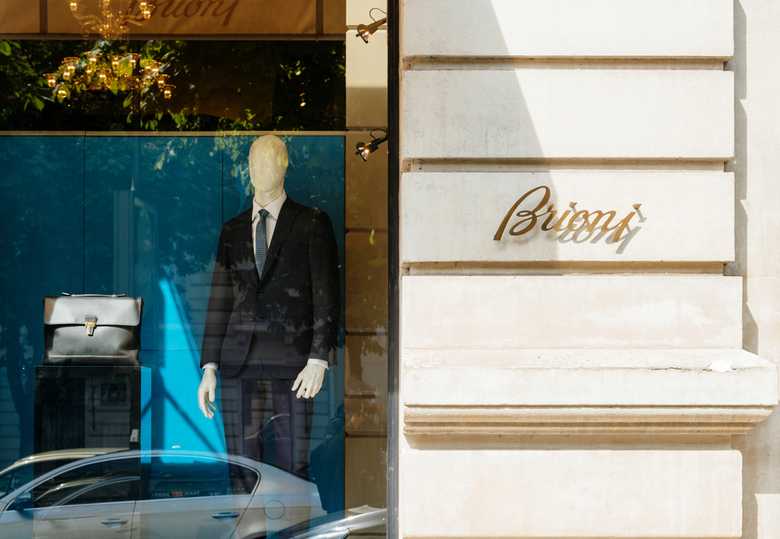 Brioni store window display