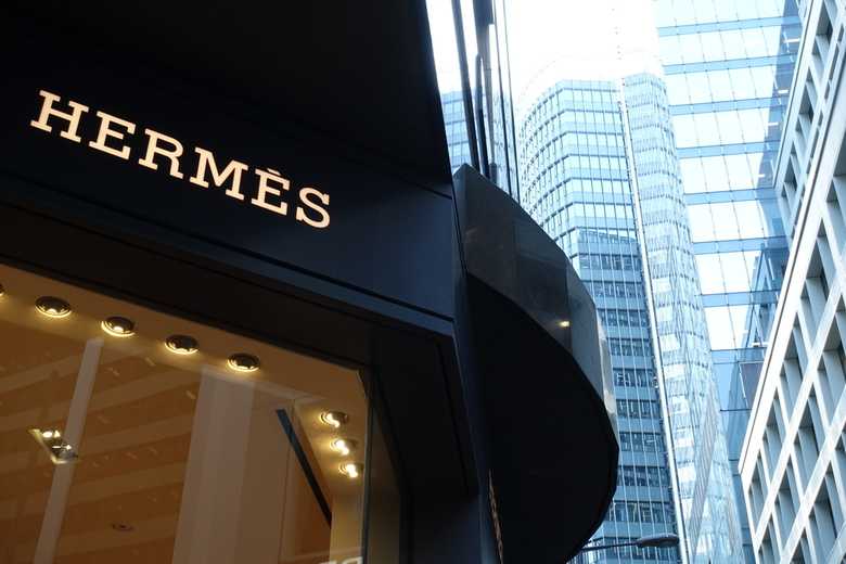 a Hermès store