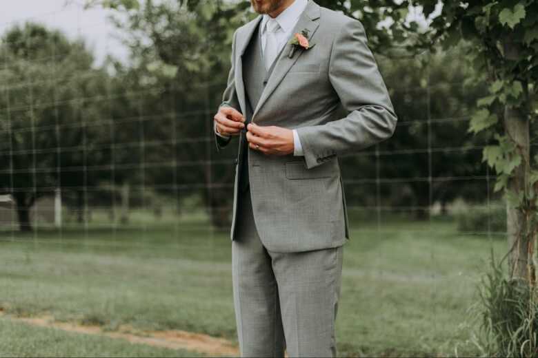 Man Wearing Grey Suit