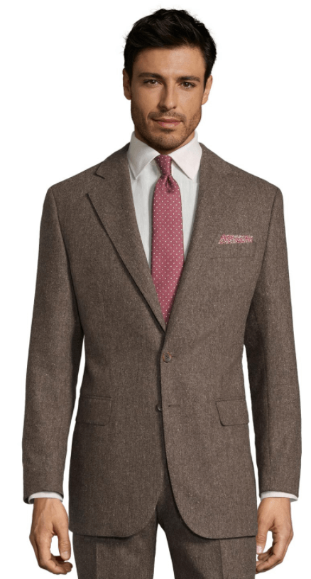 Natural Brown Tweed Suit