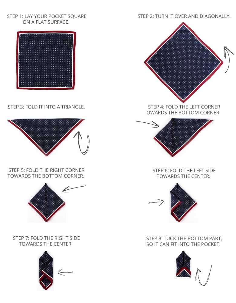 How to Fold a Handkerchief for a Suit Pocket (7 Methods + Photos) -  HankyBook