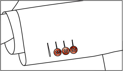 More Options - Dark Brown Melange Buttons