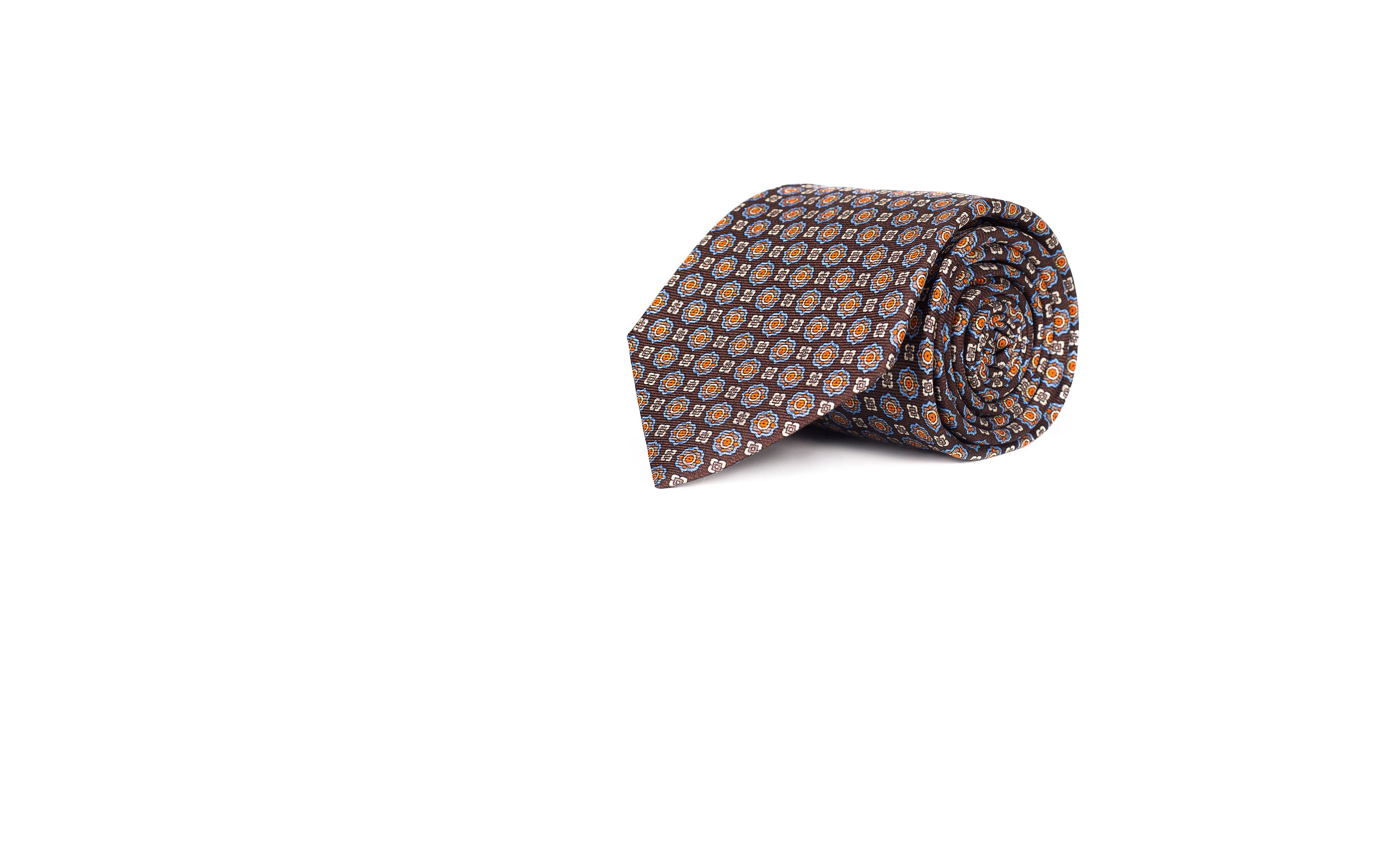 Brown 28 Momme Silk Tie