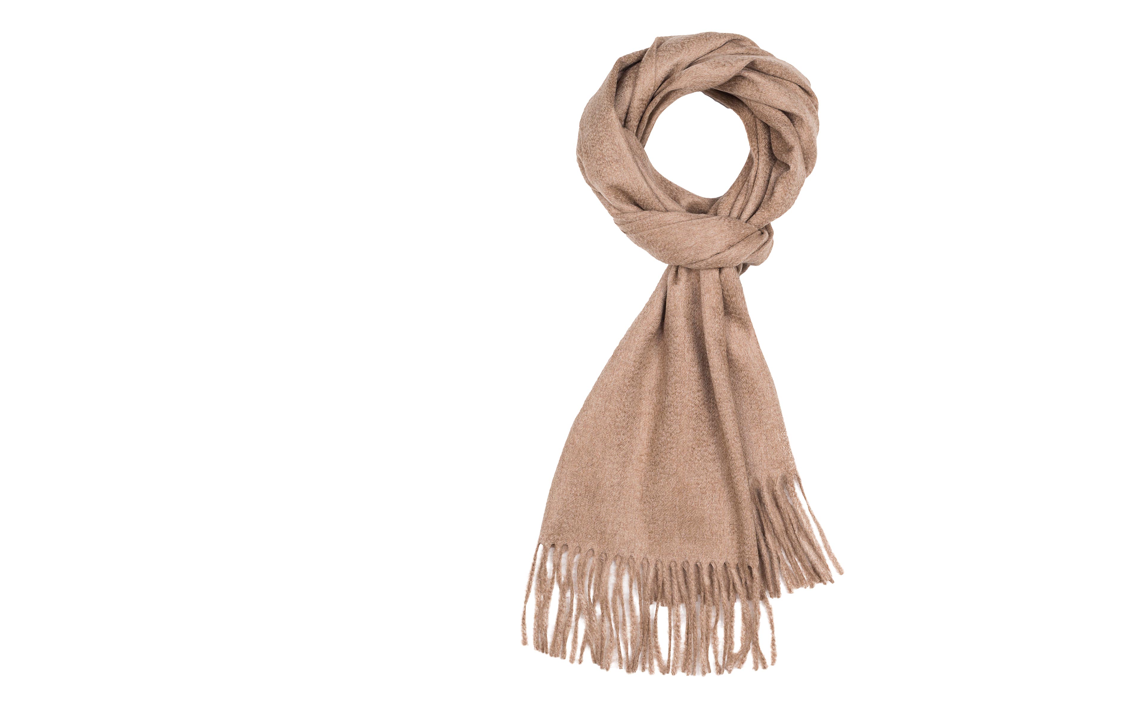 Light Brown Cashmere Scarf