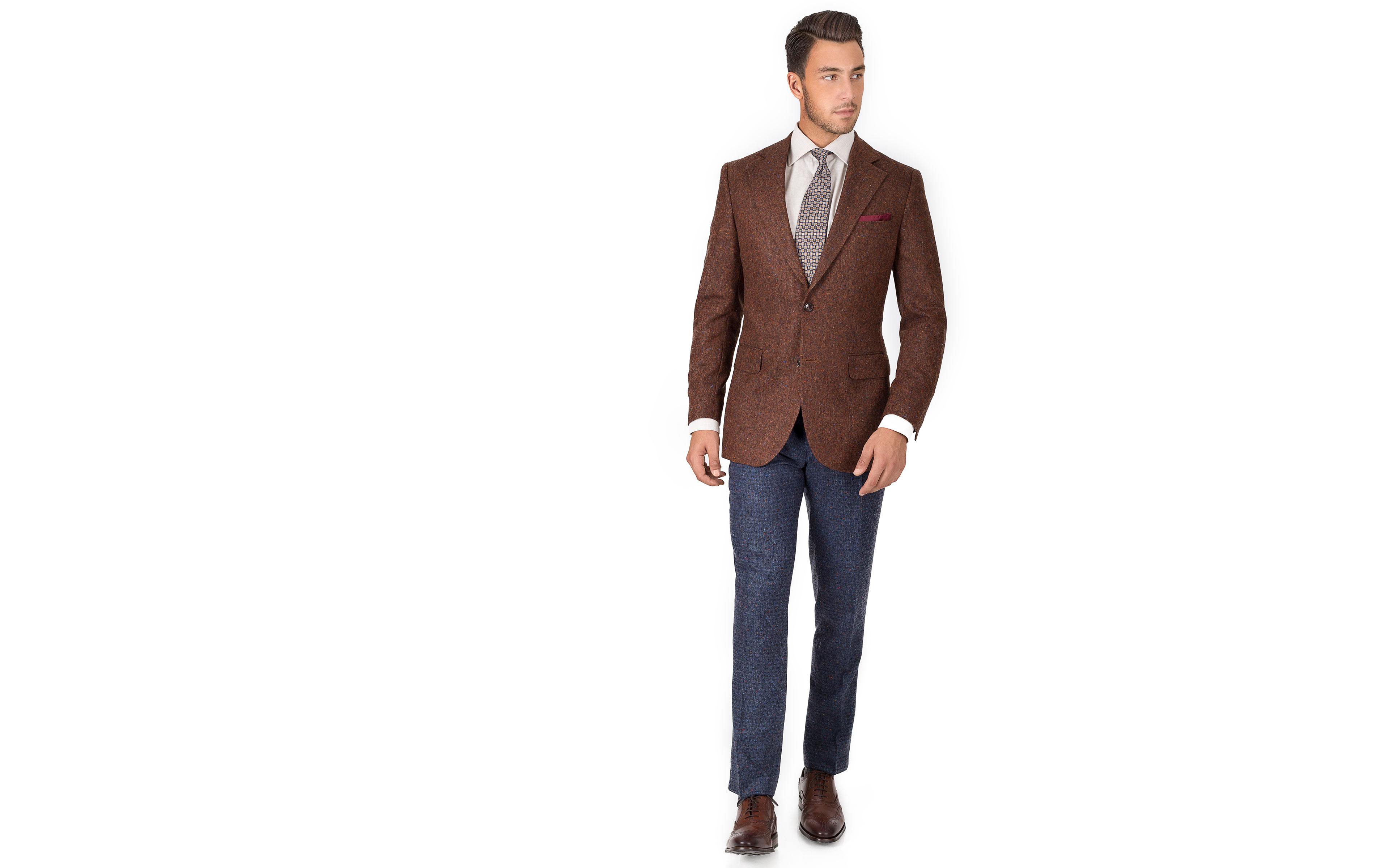 Copper Brown Donegal Tweed Blazer