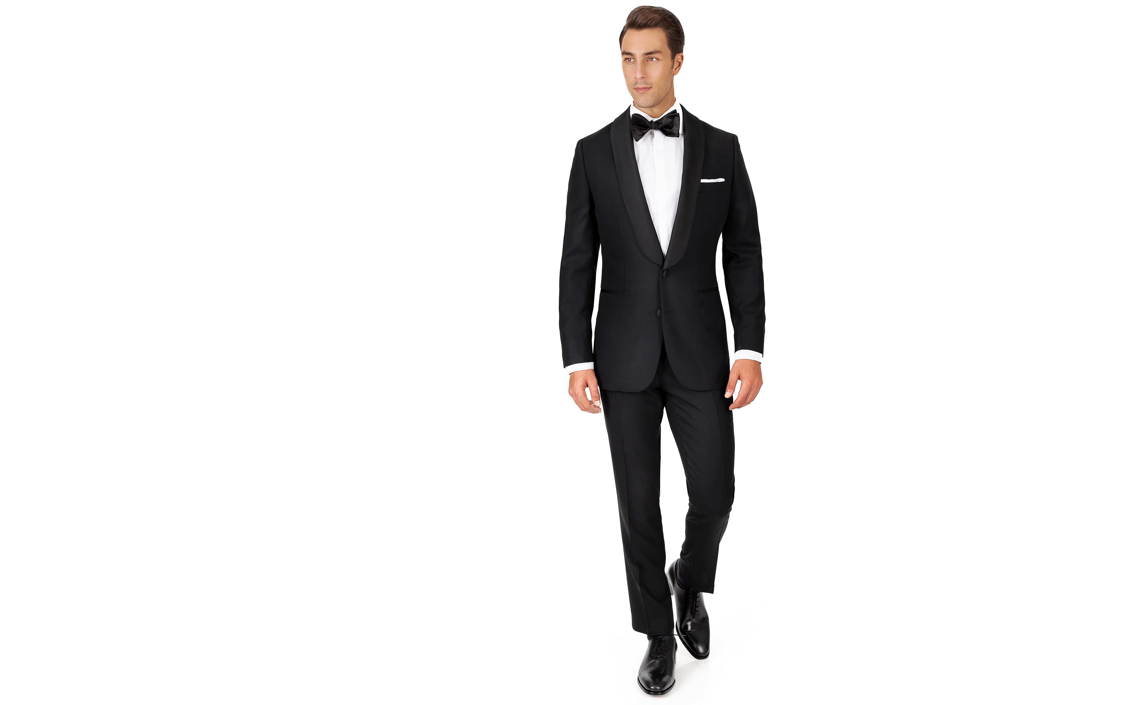 Black Hopsack Natural Stretch Tuxedo