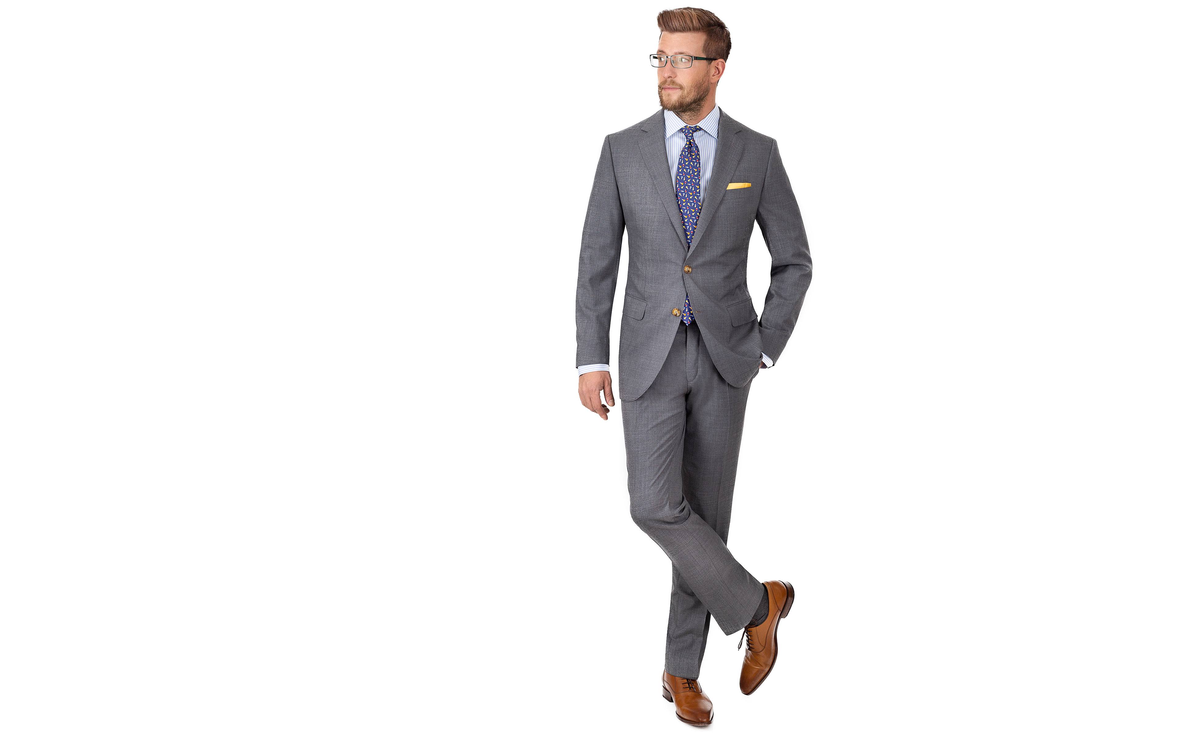 Tropical Rustic Grey Suit