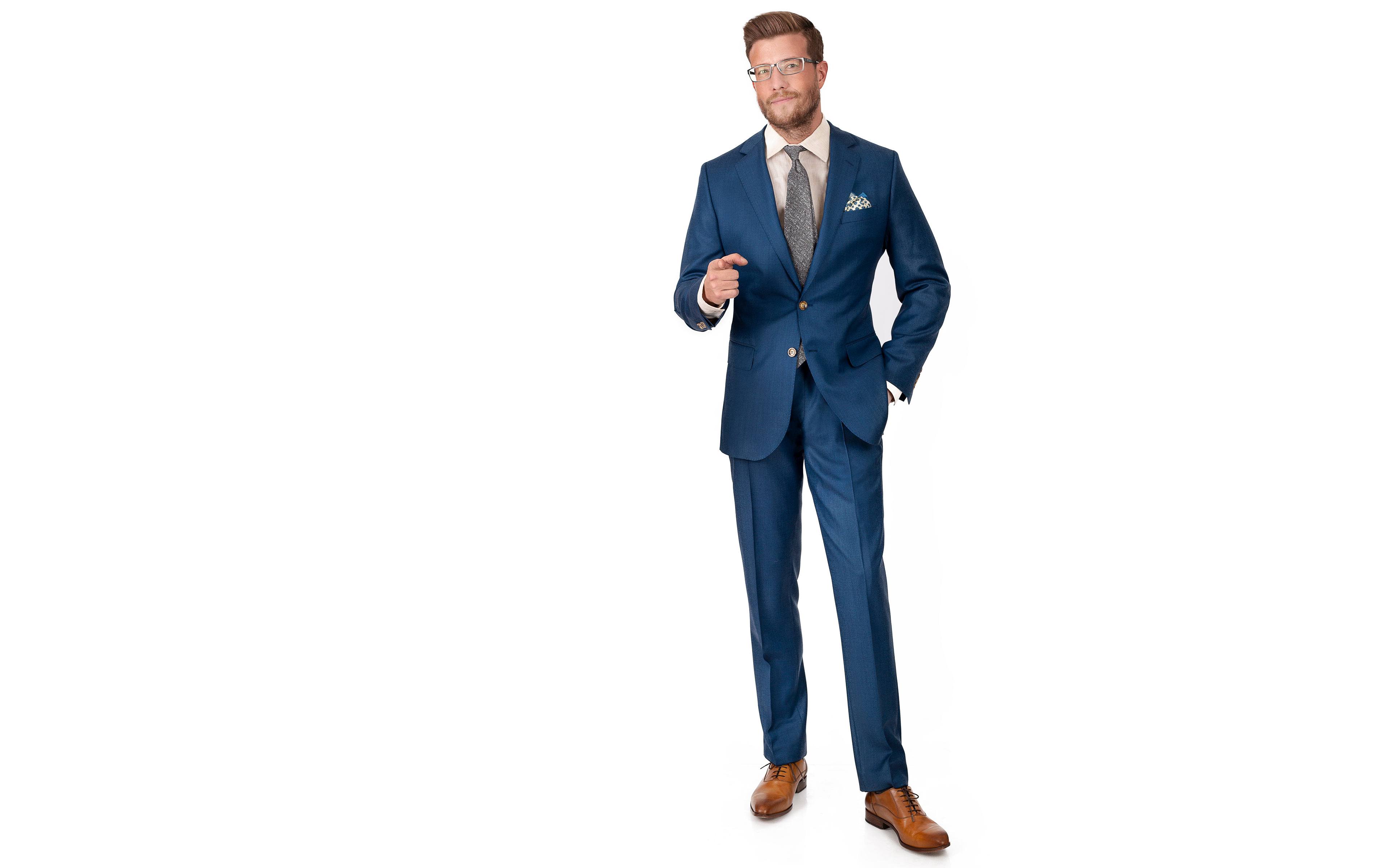 Teal Birdseye Suit