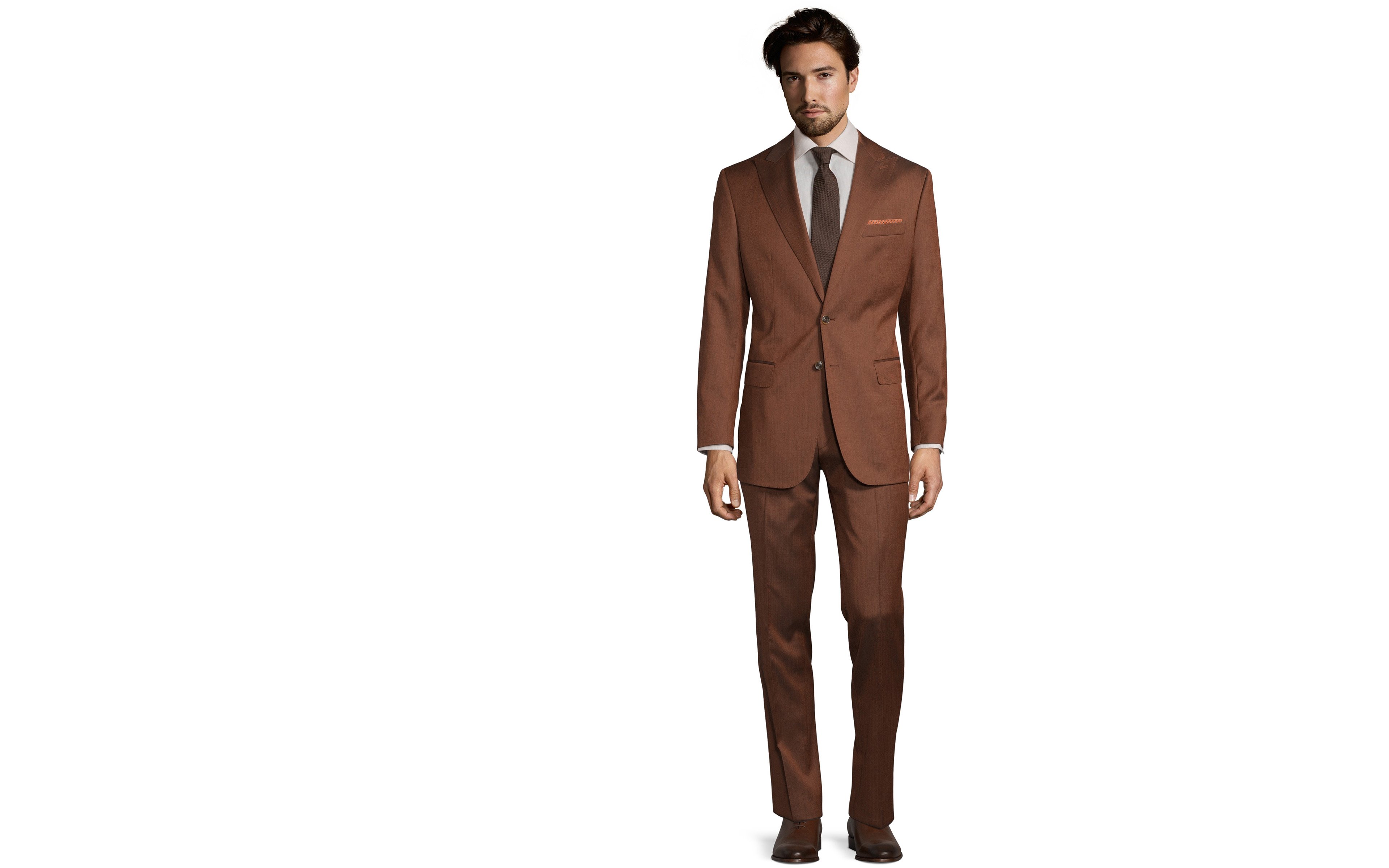 Copper Wool & Silk Suit