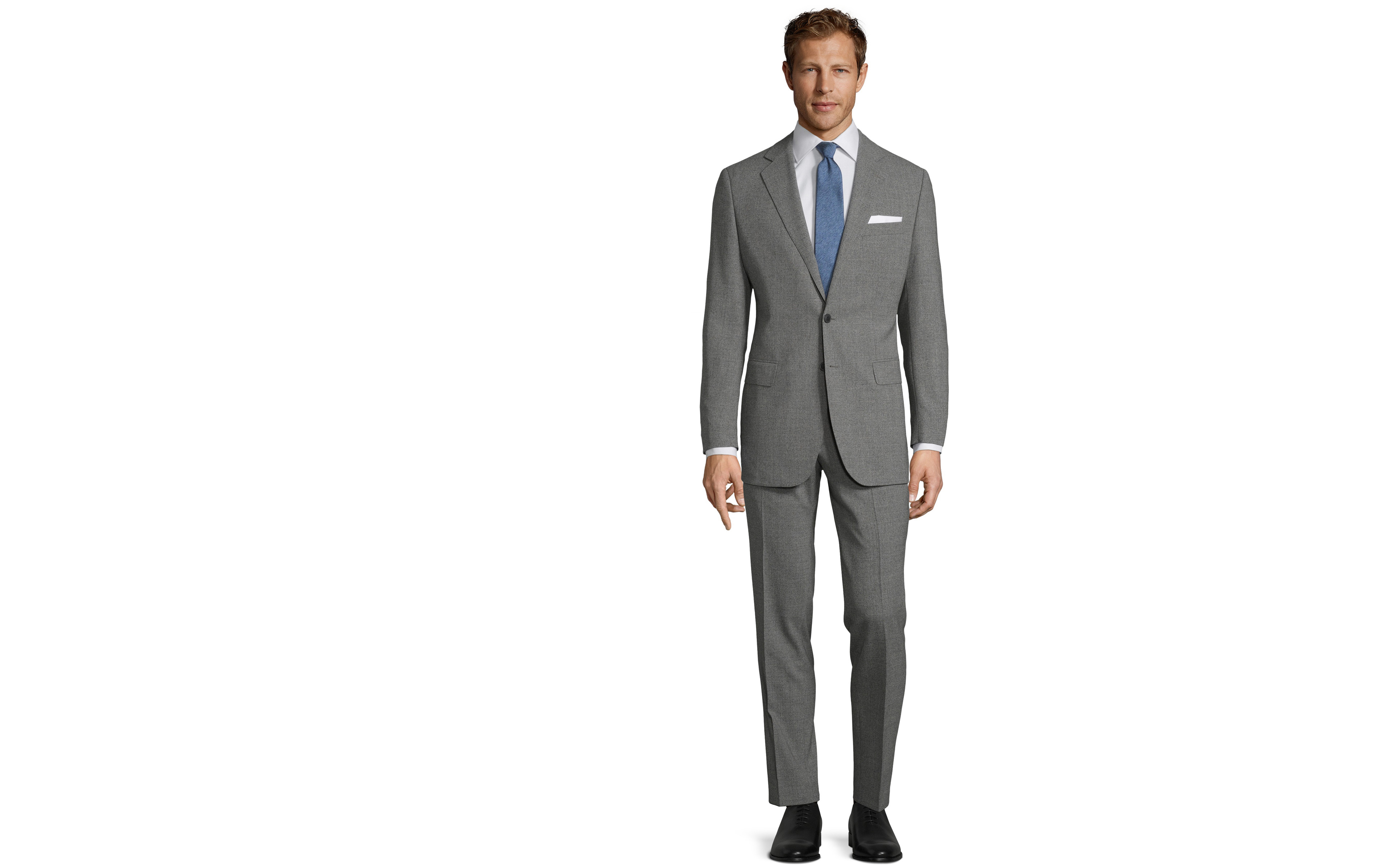 Grey Natural Stretch Suit