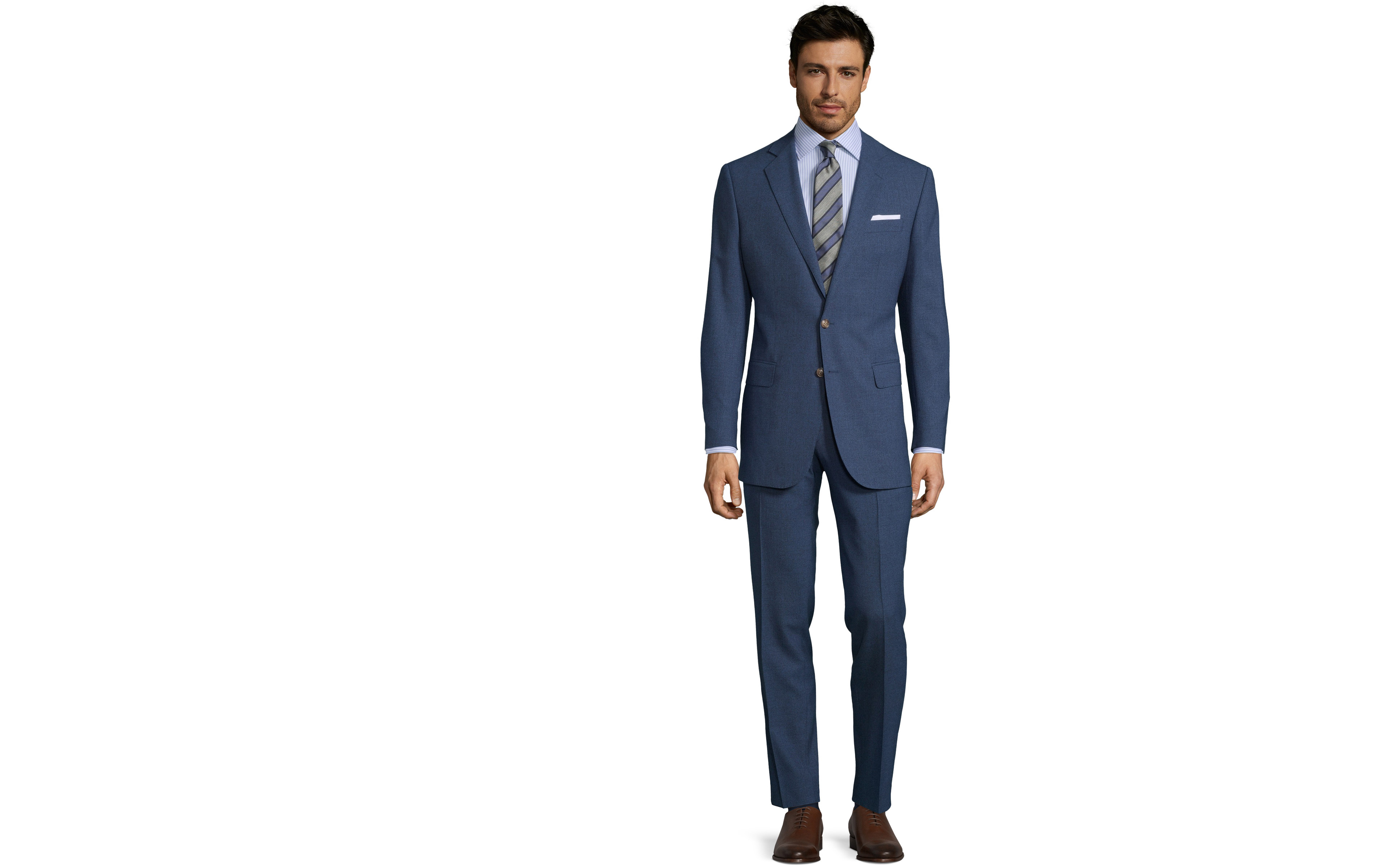 Blue Natural Stretch Suit