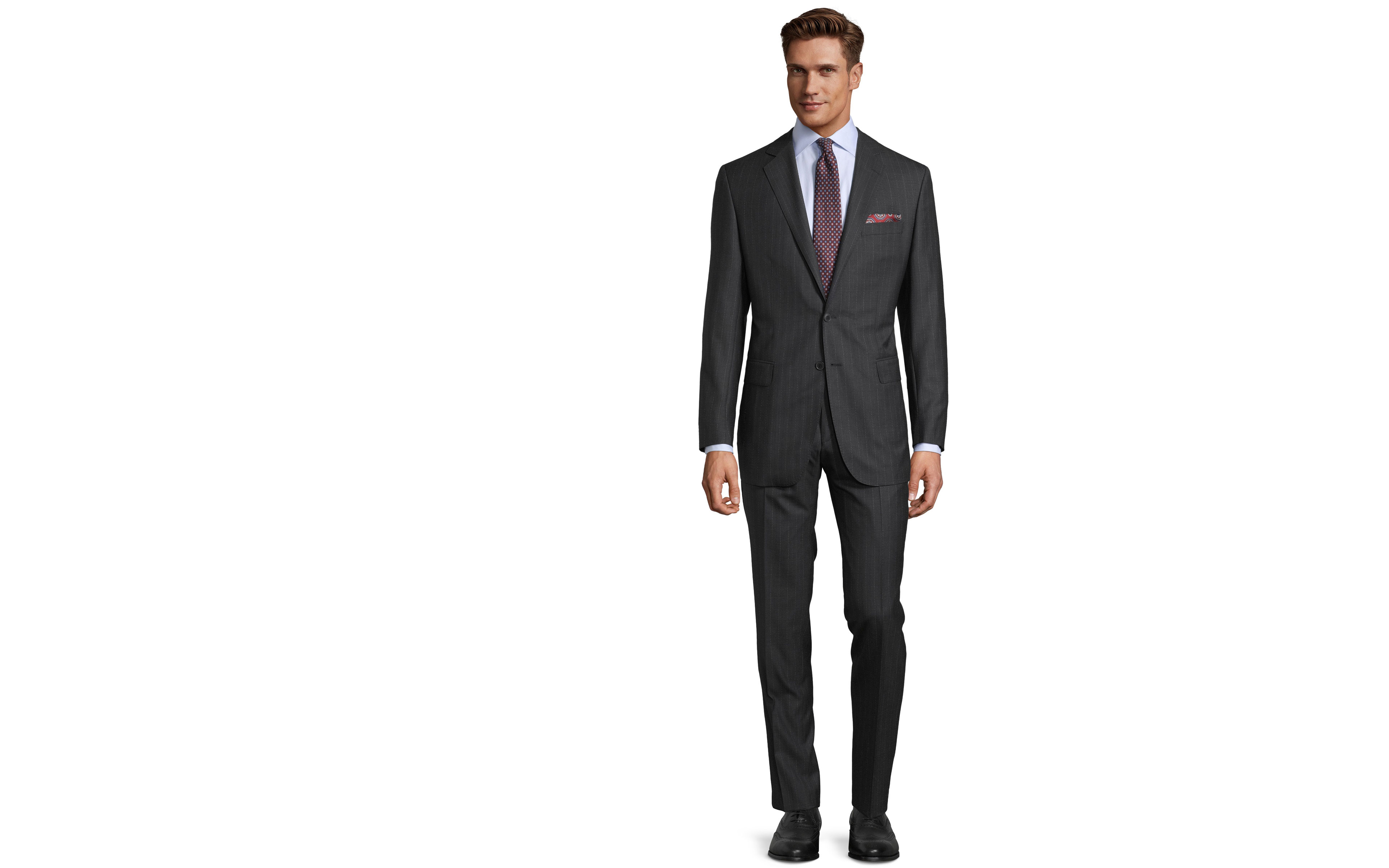 Sartorial Charcoal Pinstripe 160s Suit