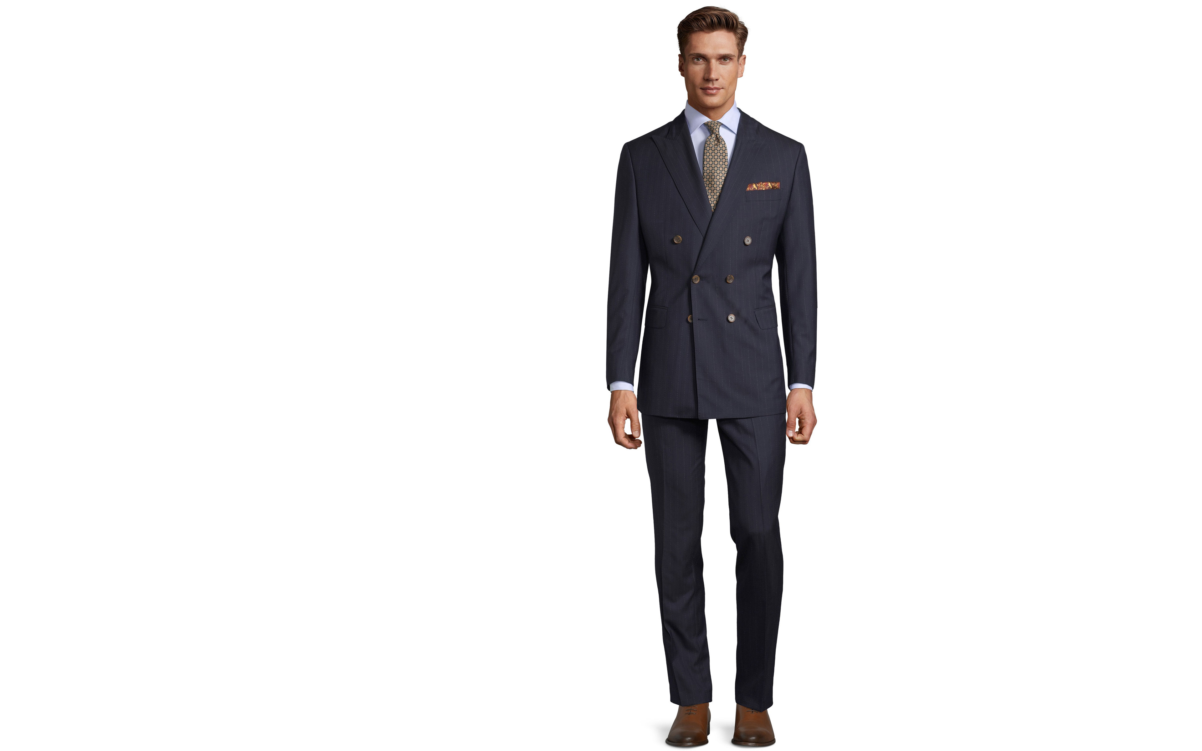 Sartorial Navy Pinstripe 160s Suit