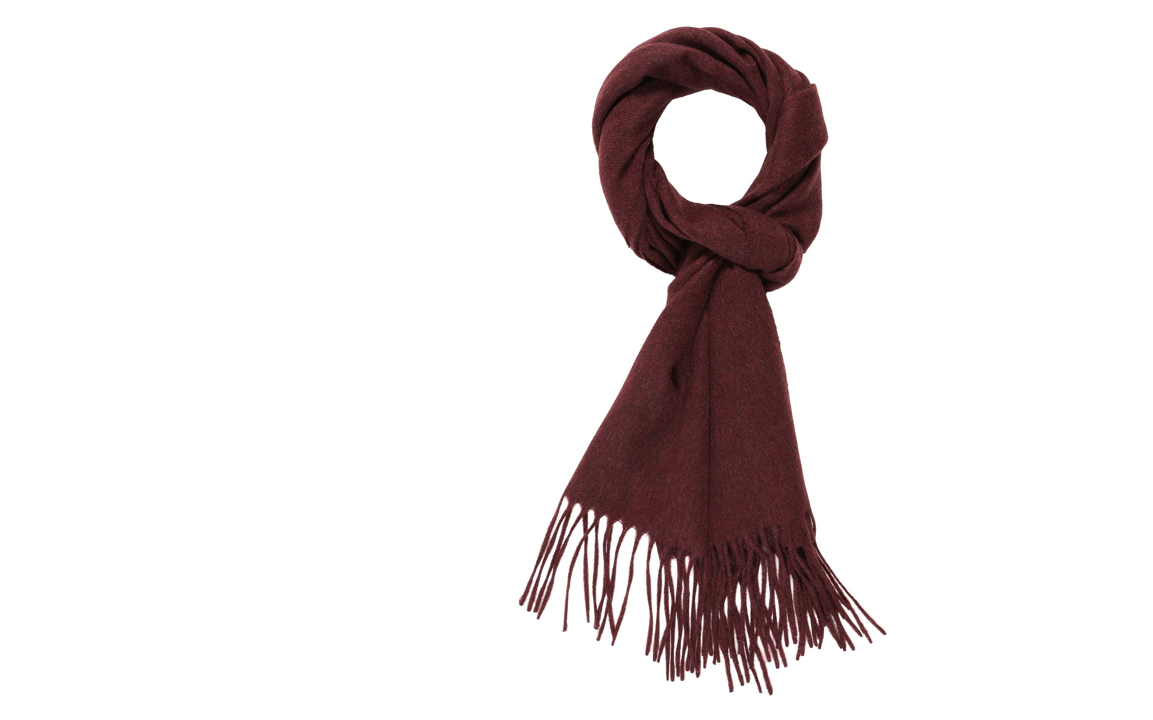 Solid Burgundy Cashmere Scarf