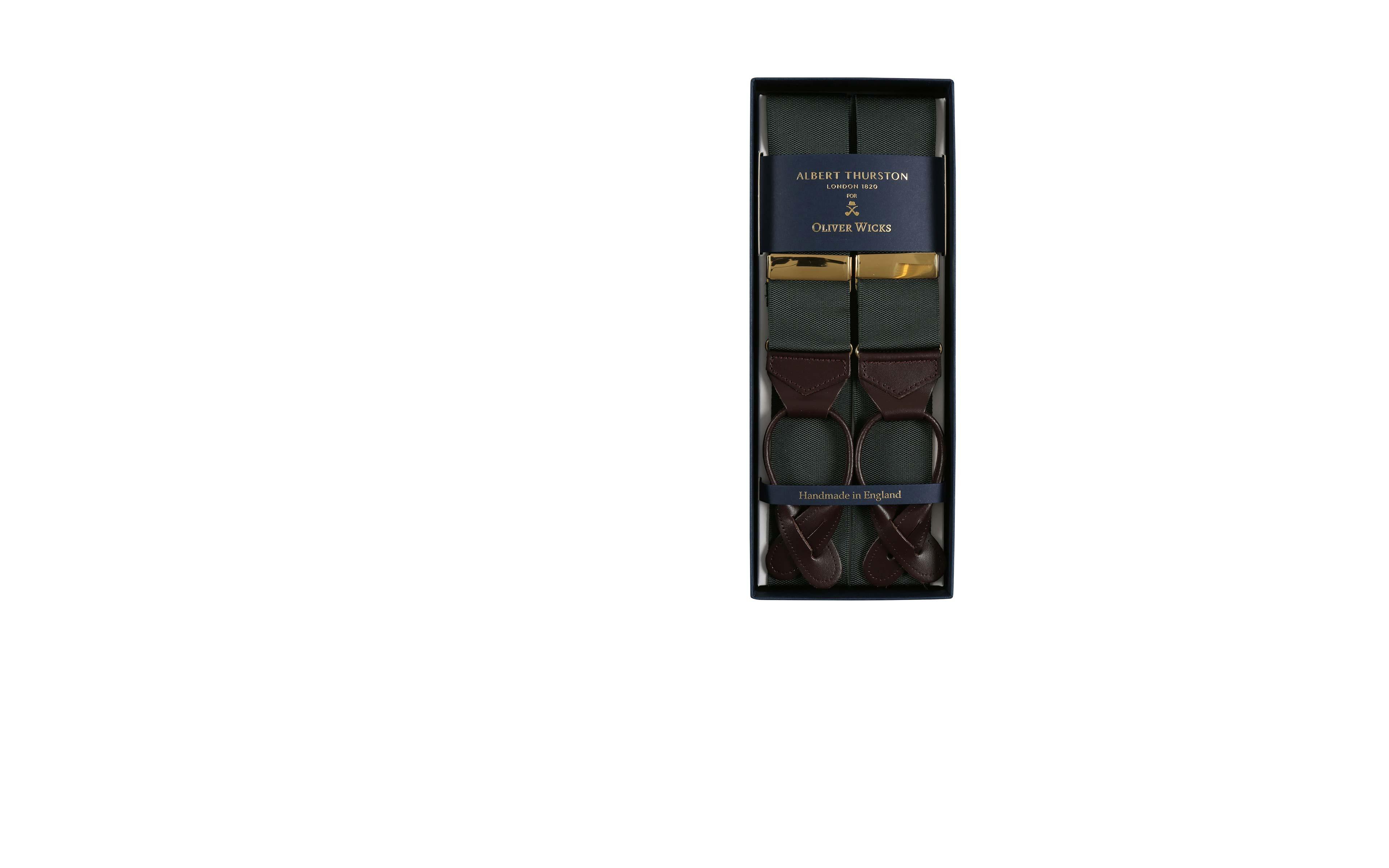 Dark Green Suspenders