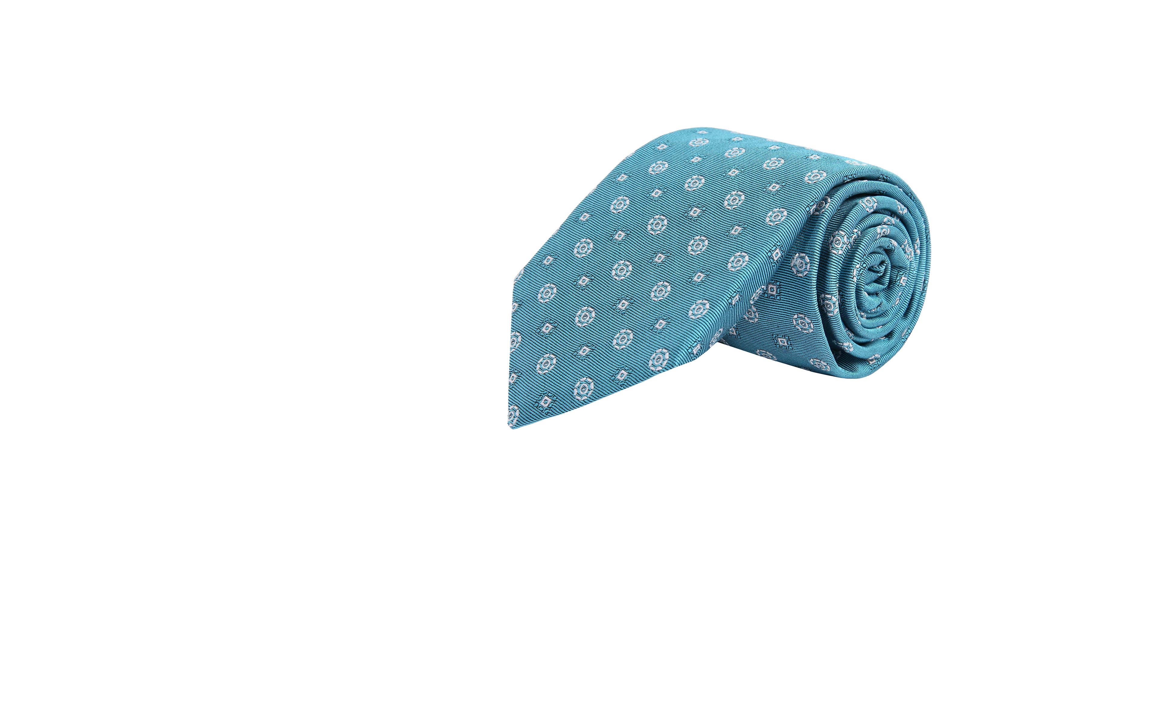 Light Blue Hopsack Silk Tie