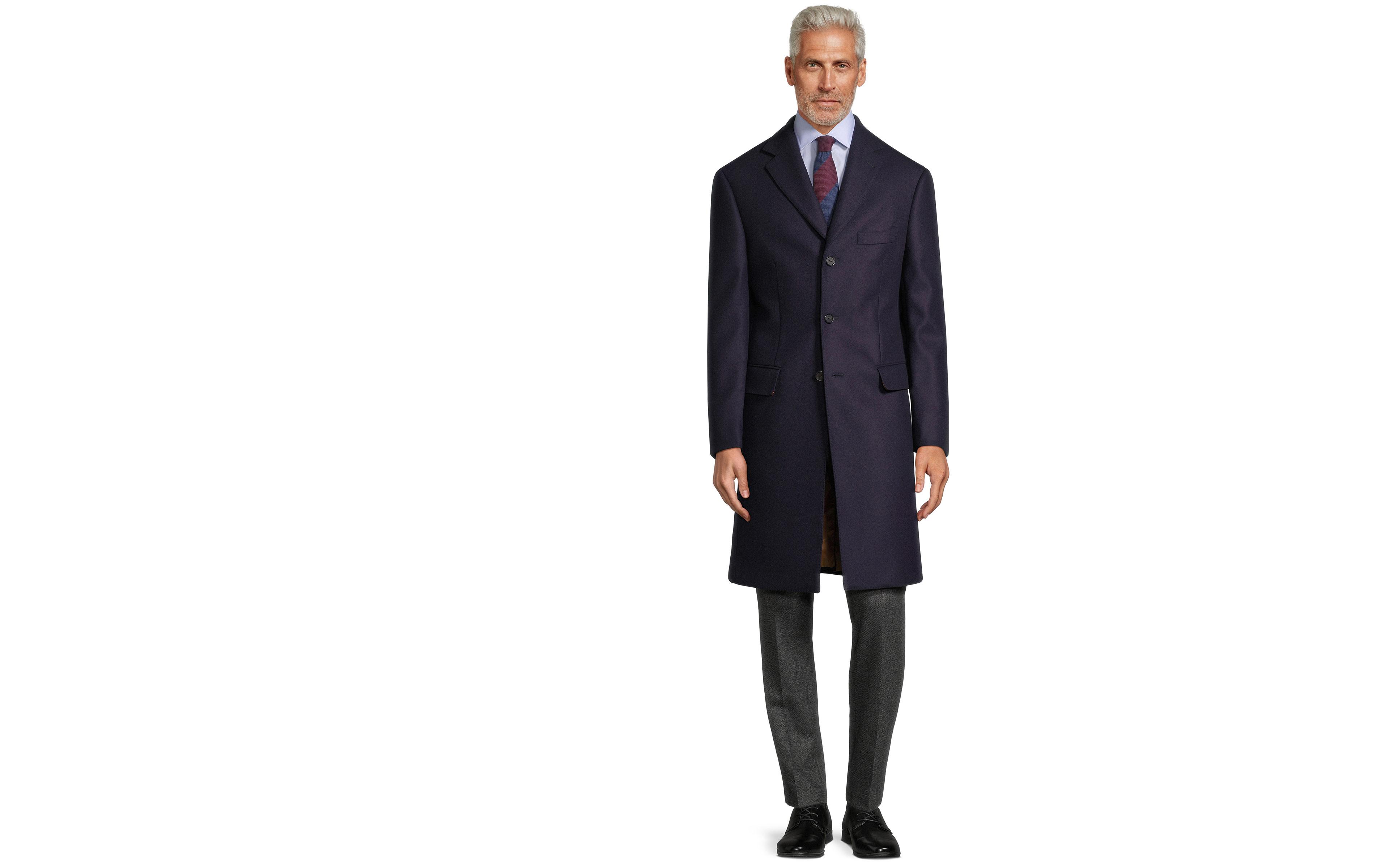 Navy Wool Coat