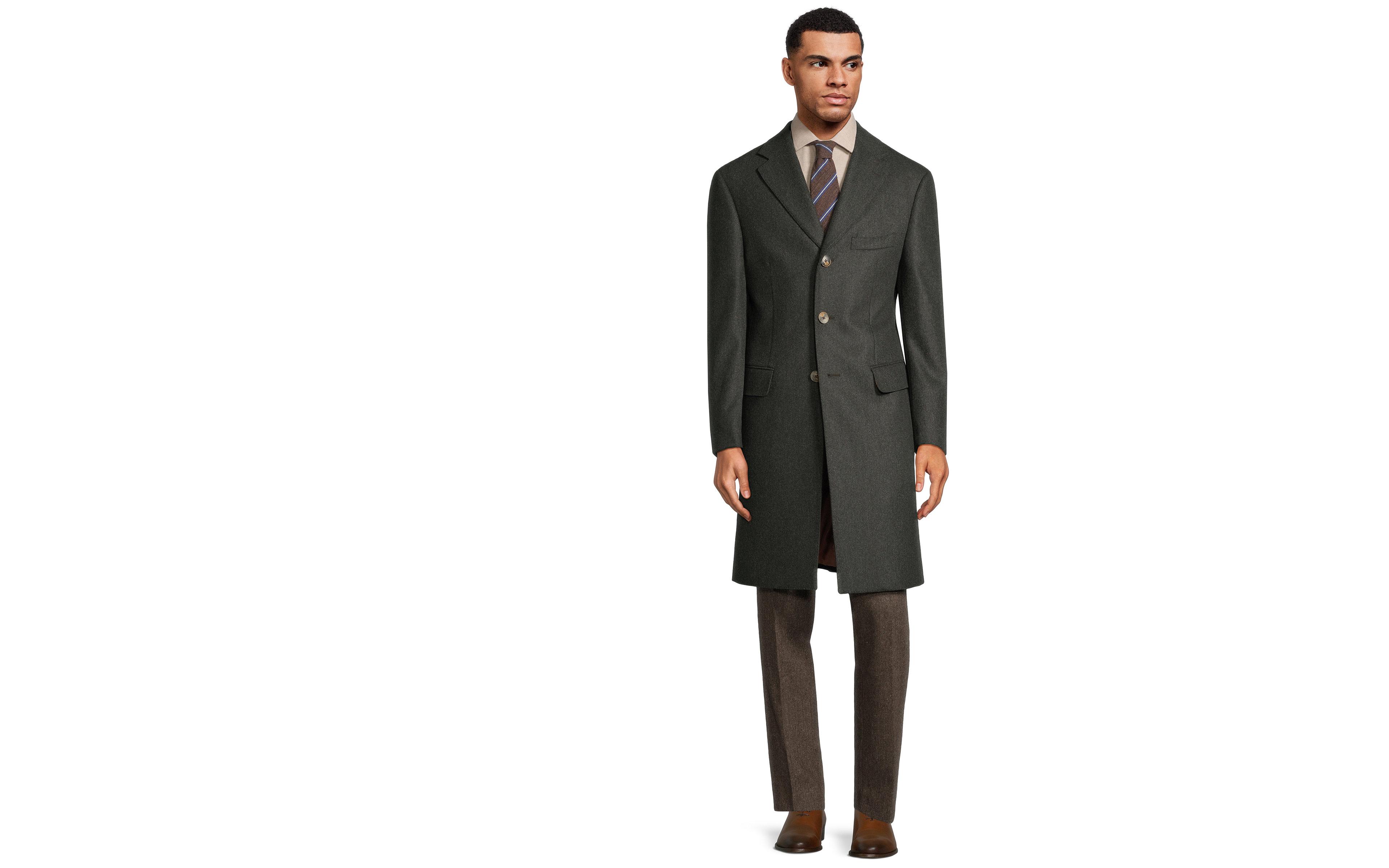 Dark Green Wool Coat