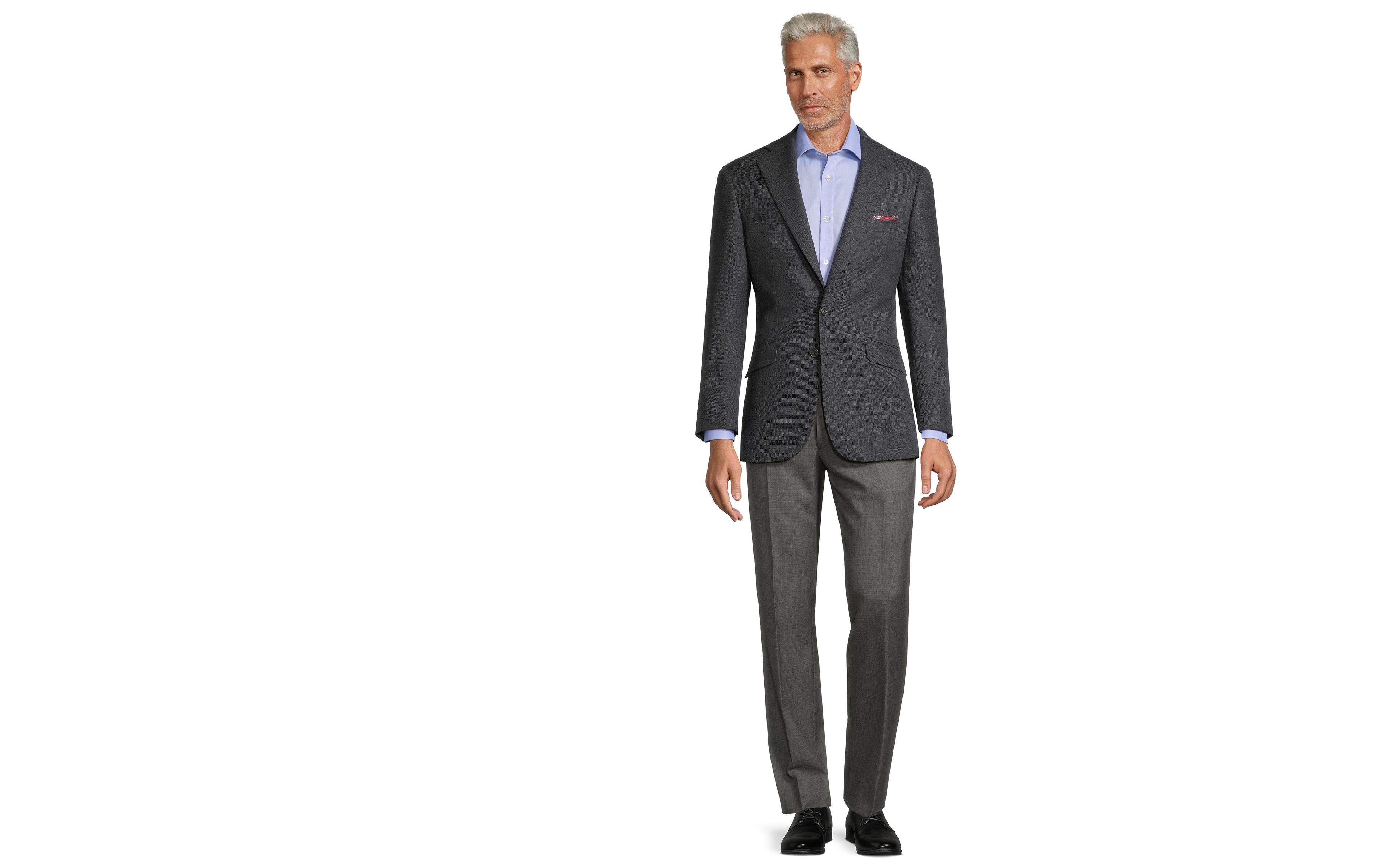 Charcoal Hopsack Blazer