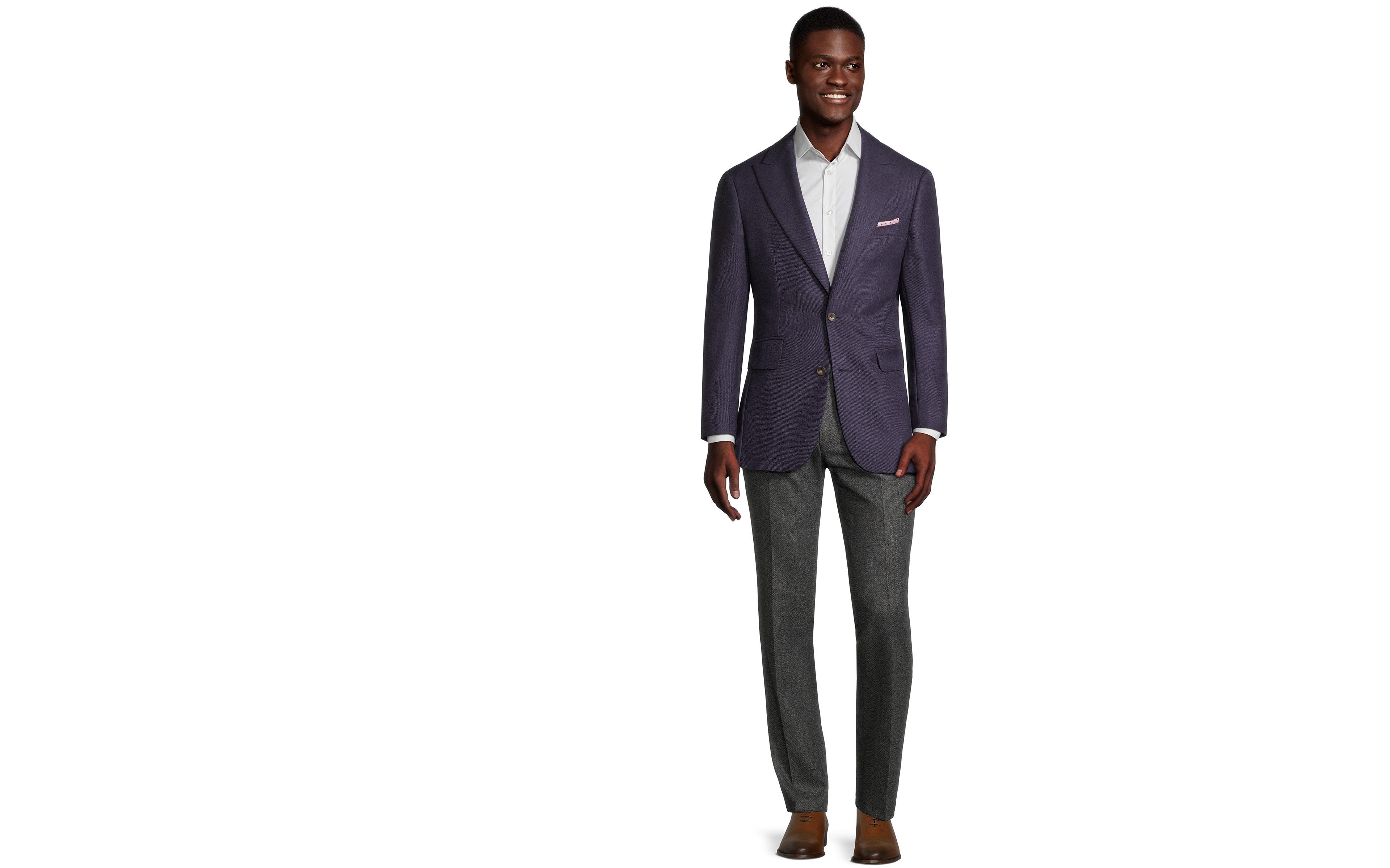 Plum Twill Blazer