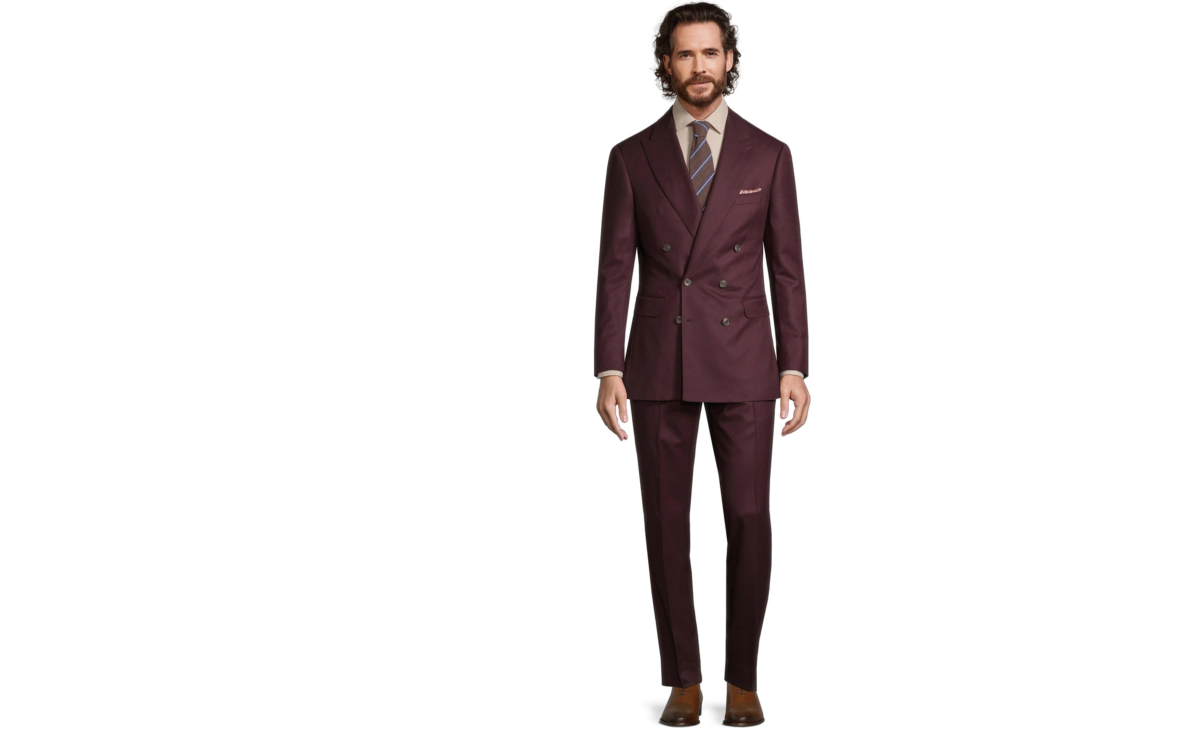 Burgundy Flannel Suit