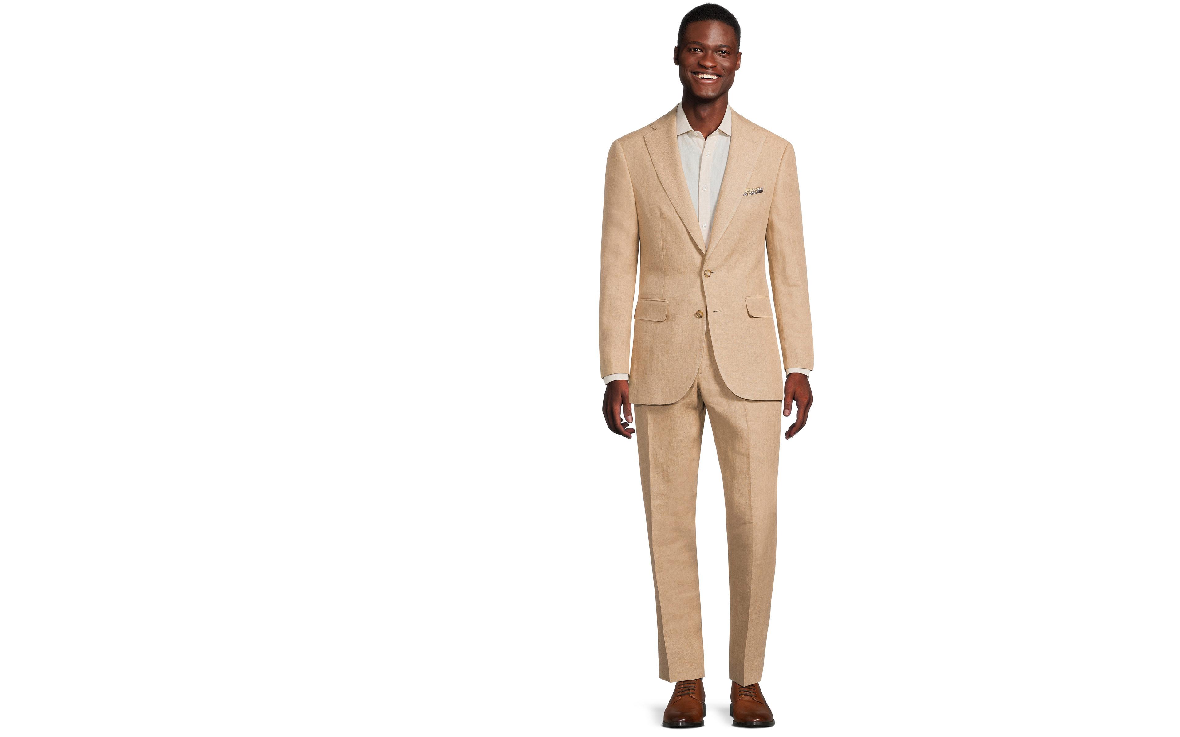 Sand Beige Linen Suit
