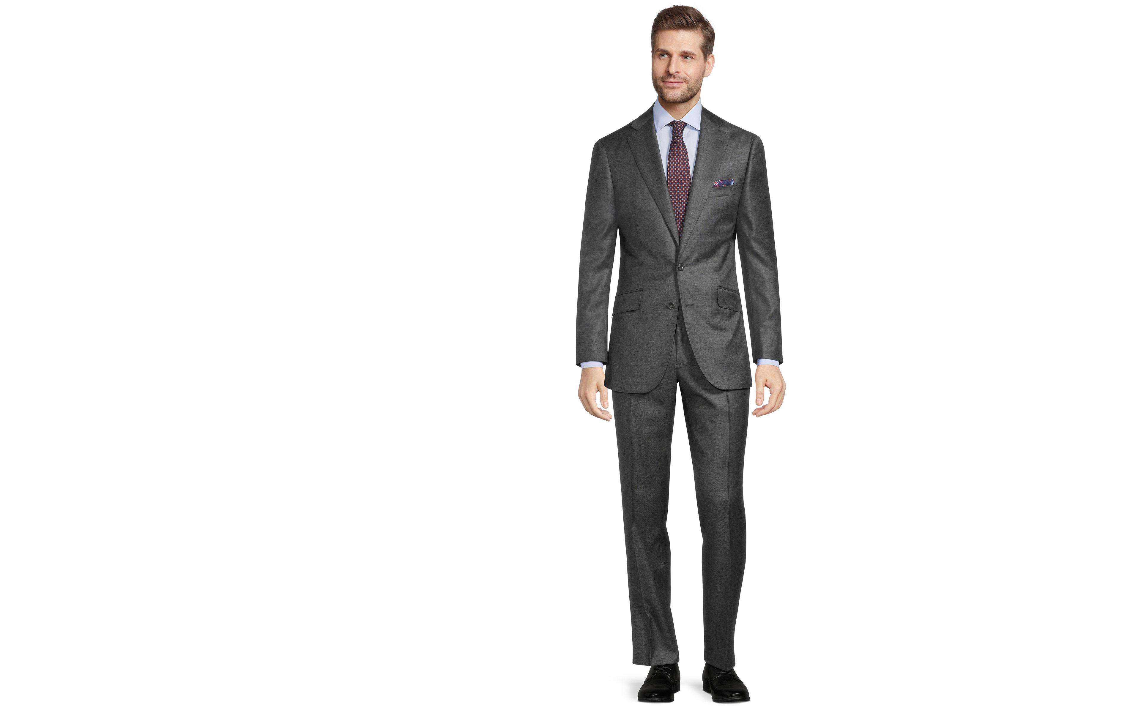 Grey Sharkskin Suit