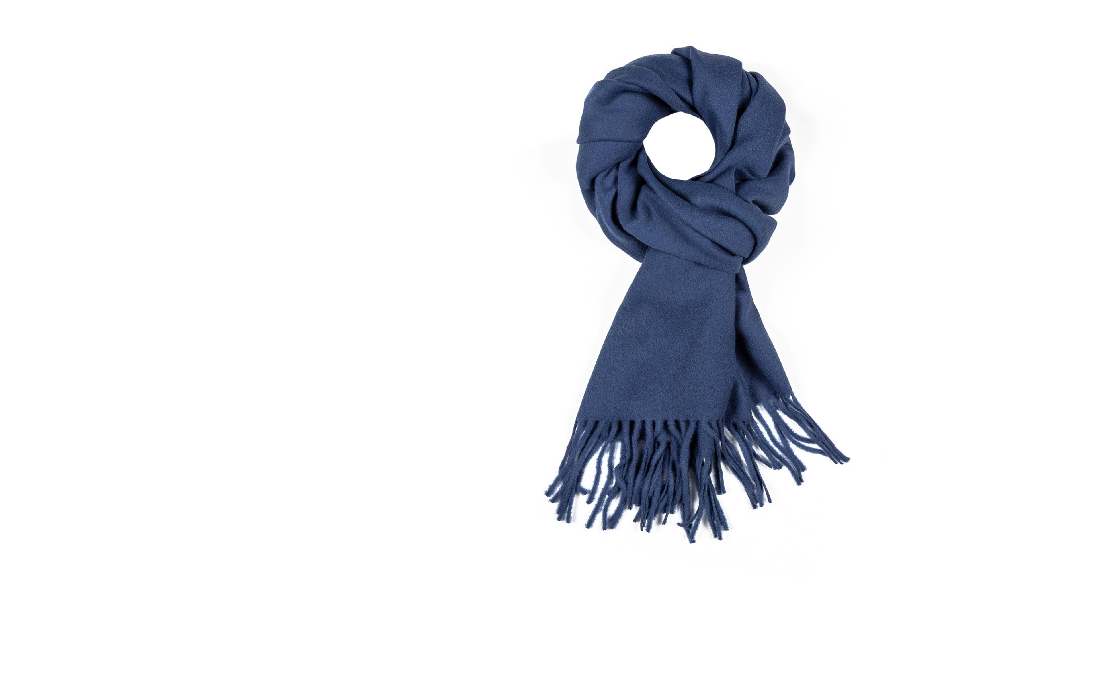 Solid Sky Blue Wool Scarf