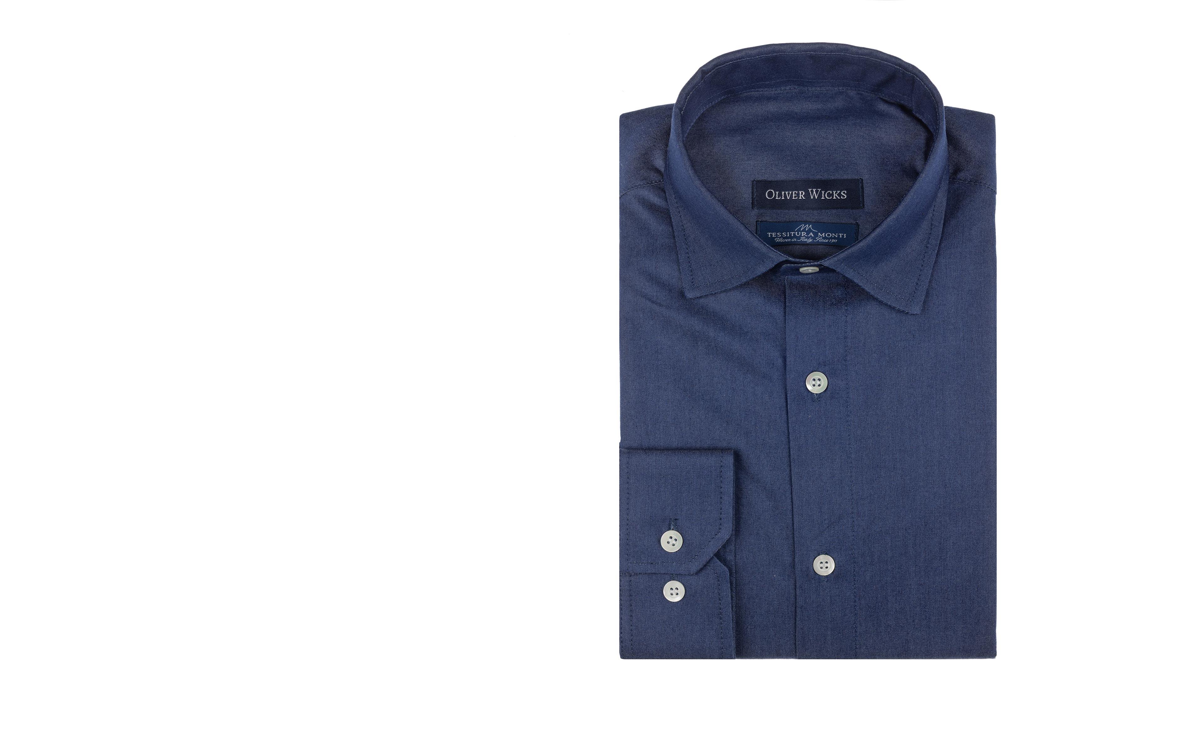 Denim Blue Cotton Shirt