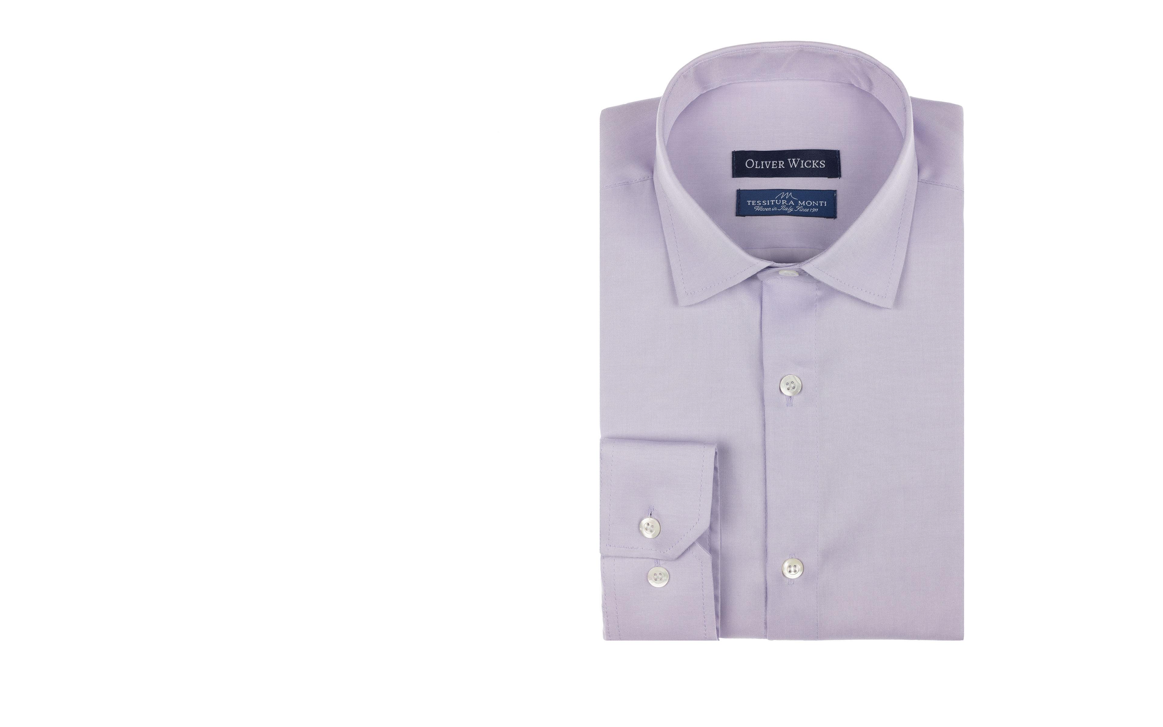 Lavender Pinpoint Cotton Shirt