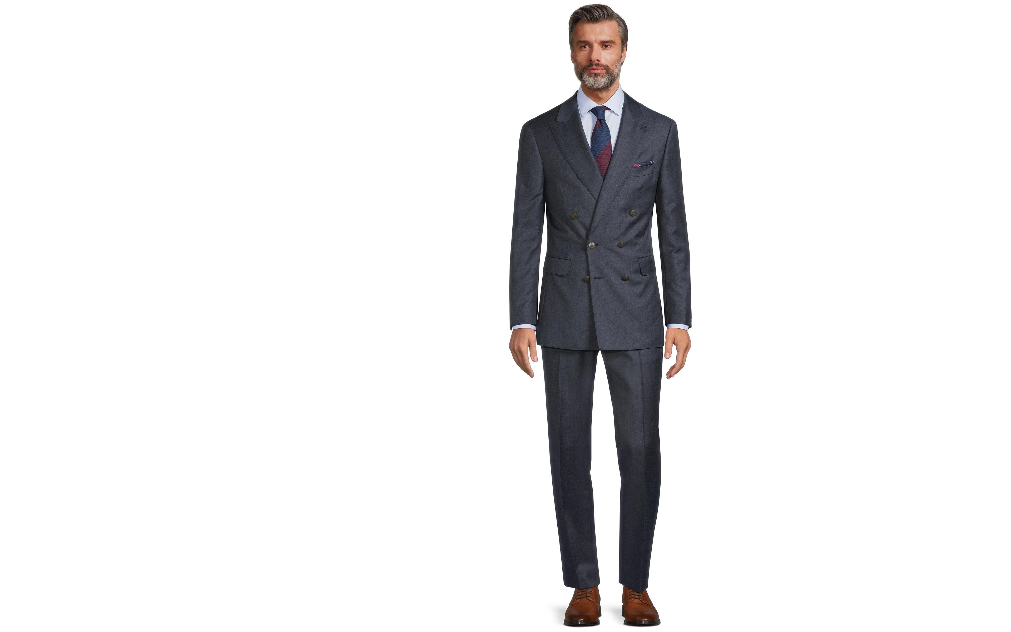Denim Blue Pick & Pick Suit