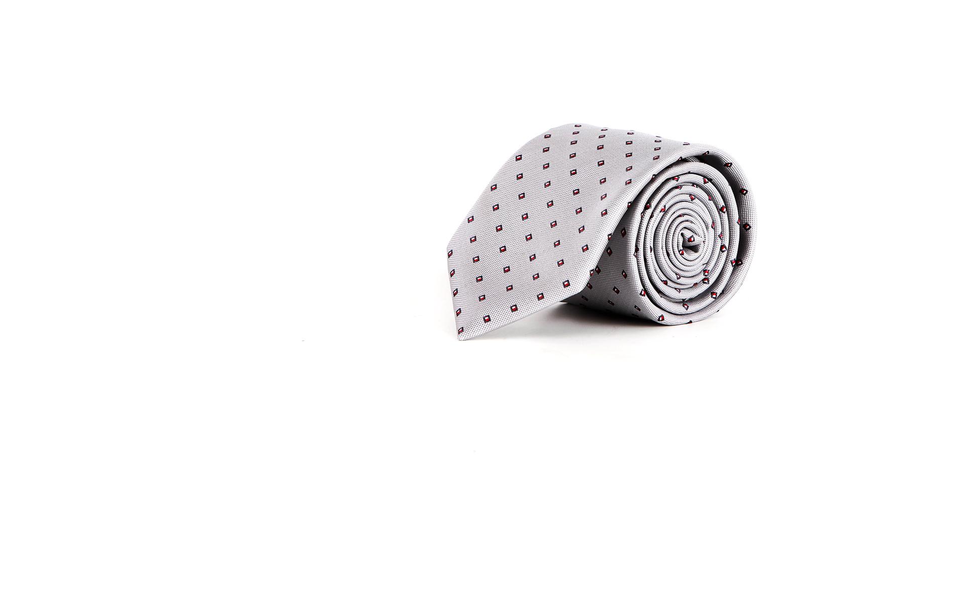 Grey Patterned Tie