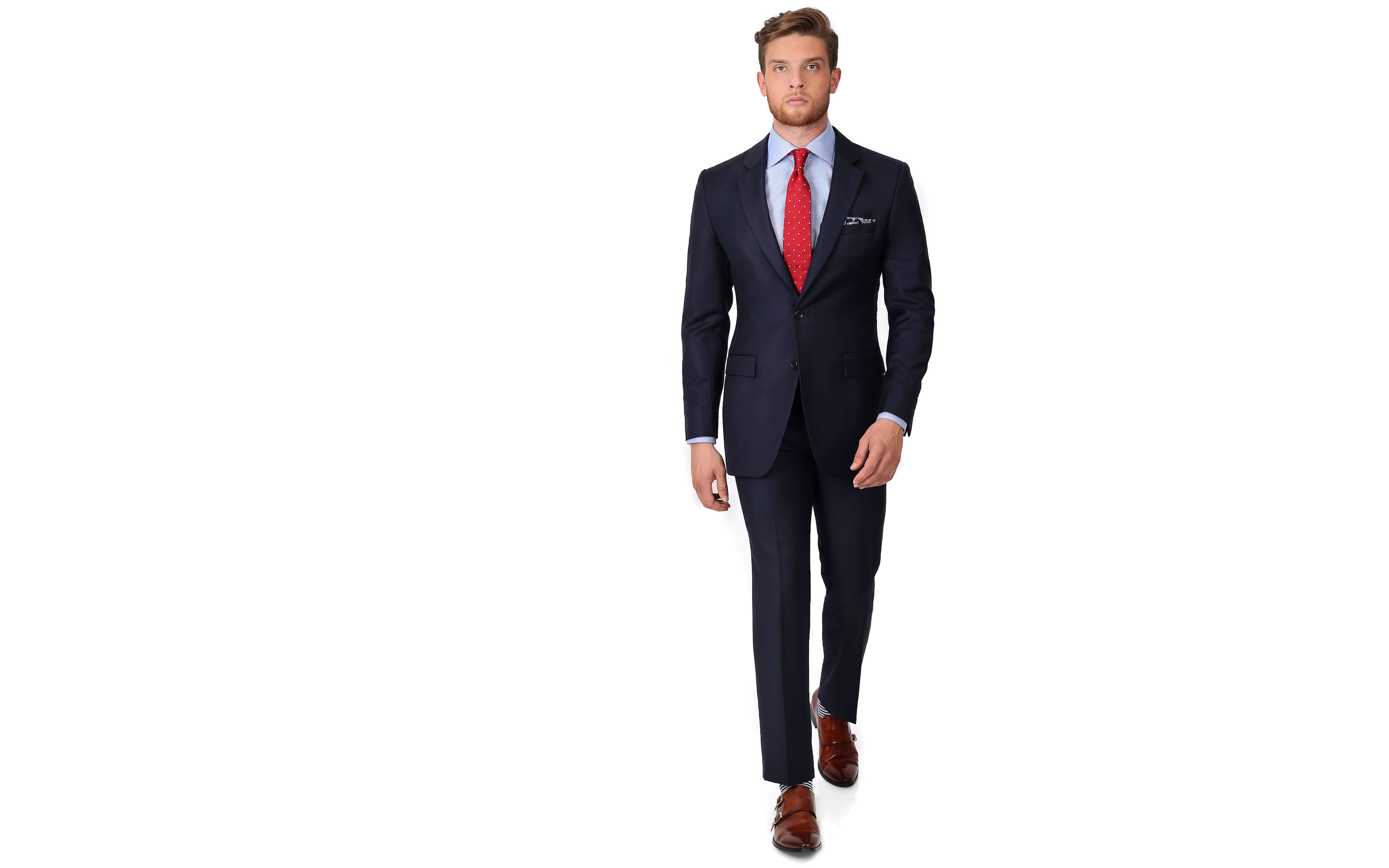 Essential Navy Suit in Italian Wool