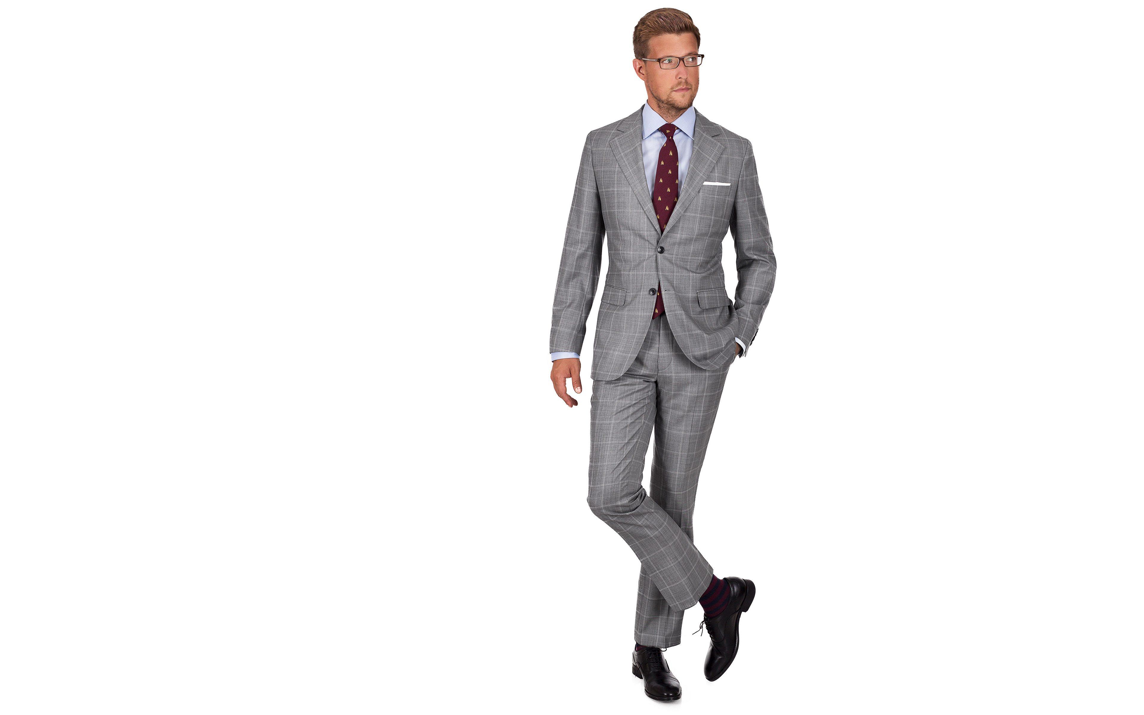 Vendetta Premium Grey Check Suit