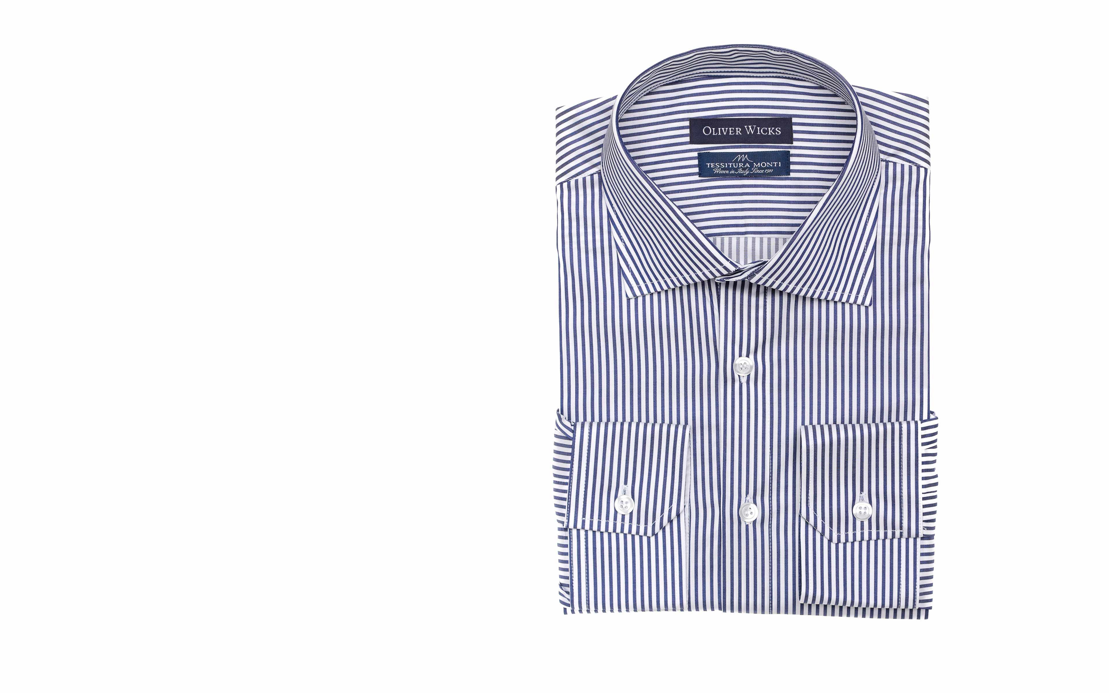 Men's Style Pro Blue Striped Shirt
