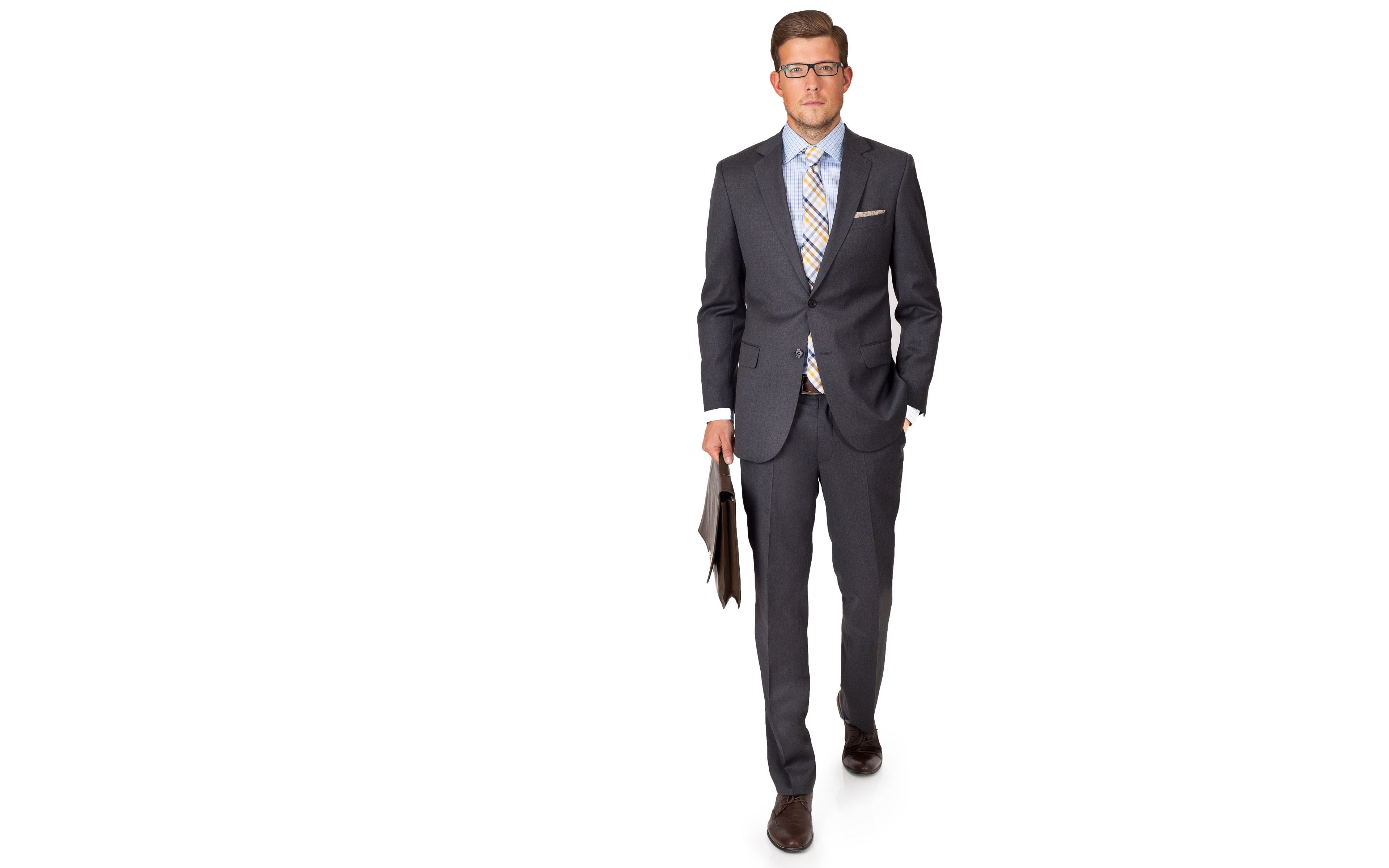 Essential Grey Suit in Italian Wool (TM)