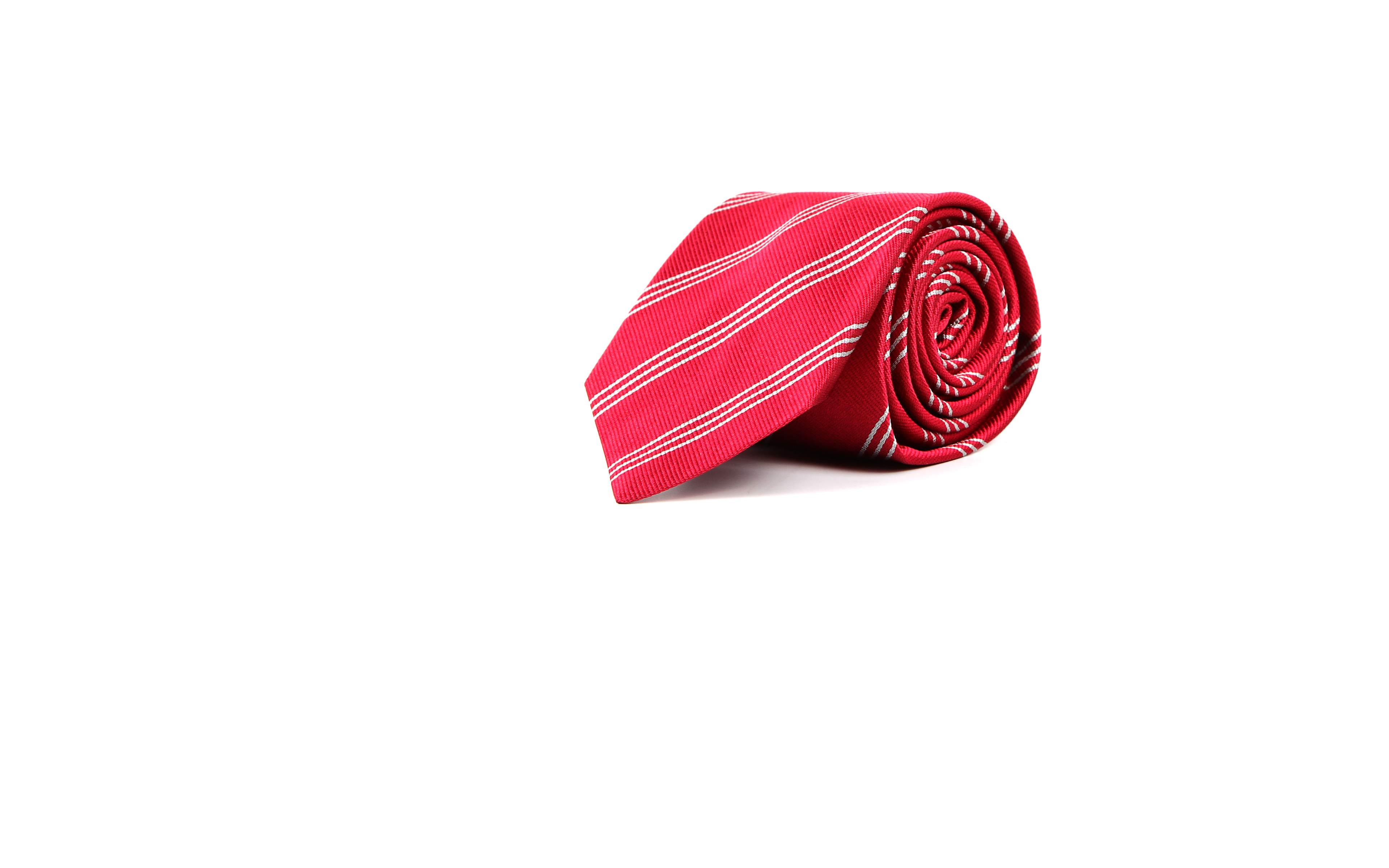 Red Stripes Italian 100% Silk Tie
