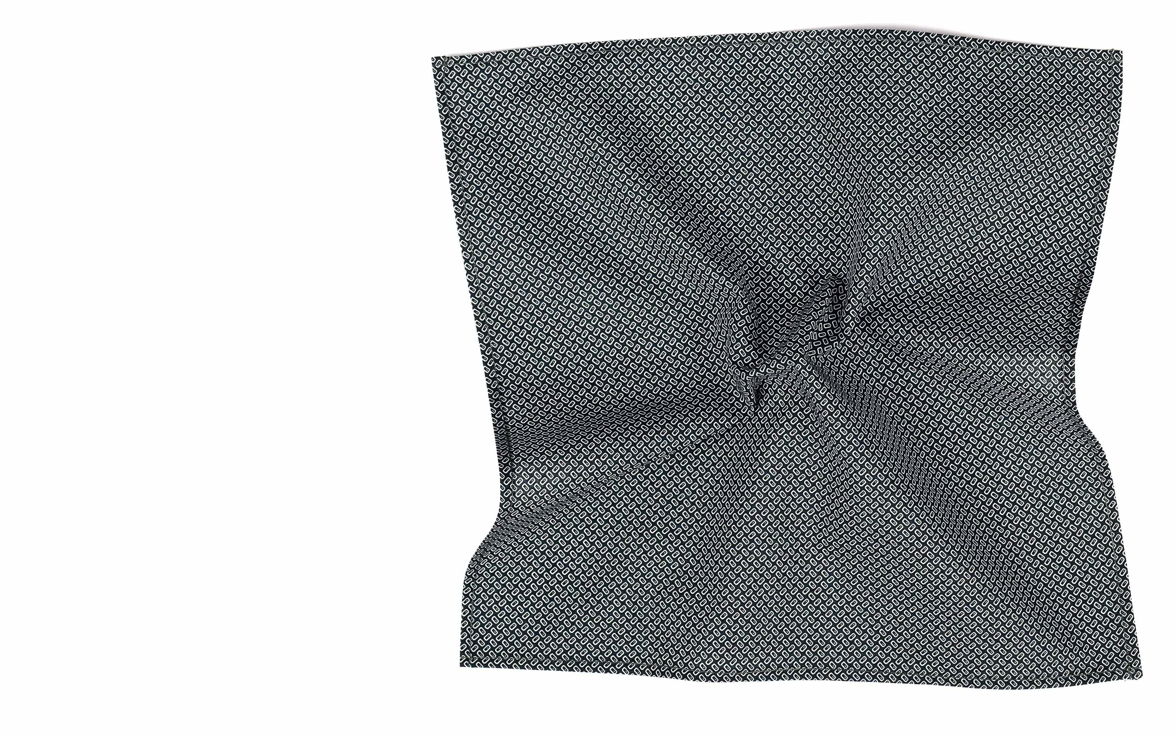 Dark Green Cotton Pocket Square