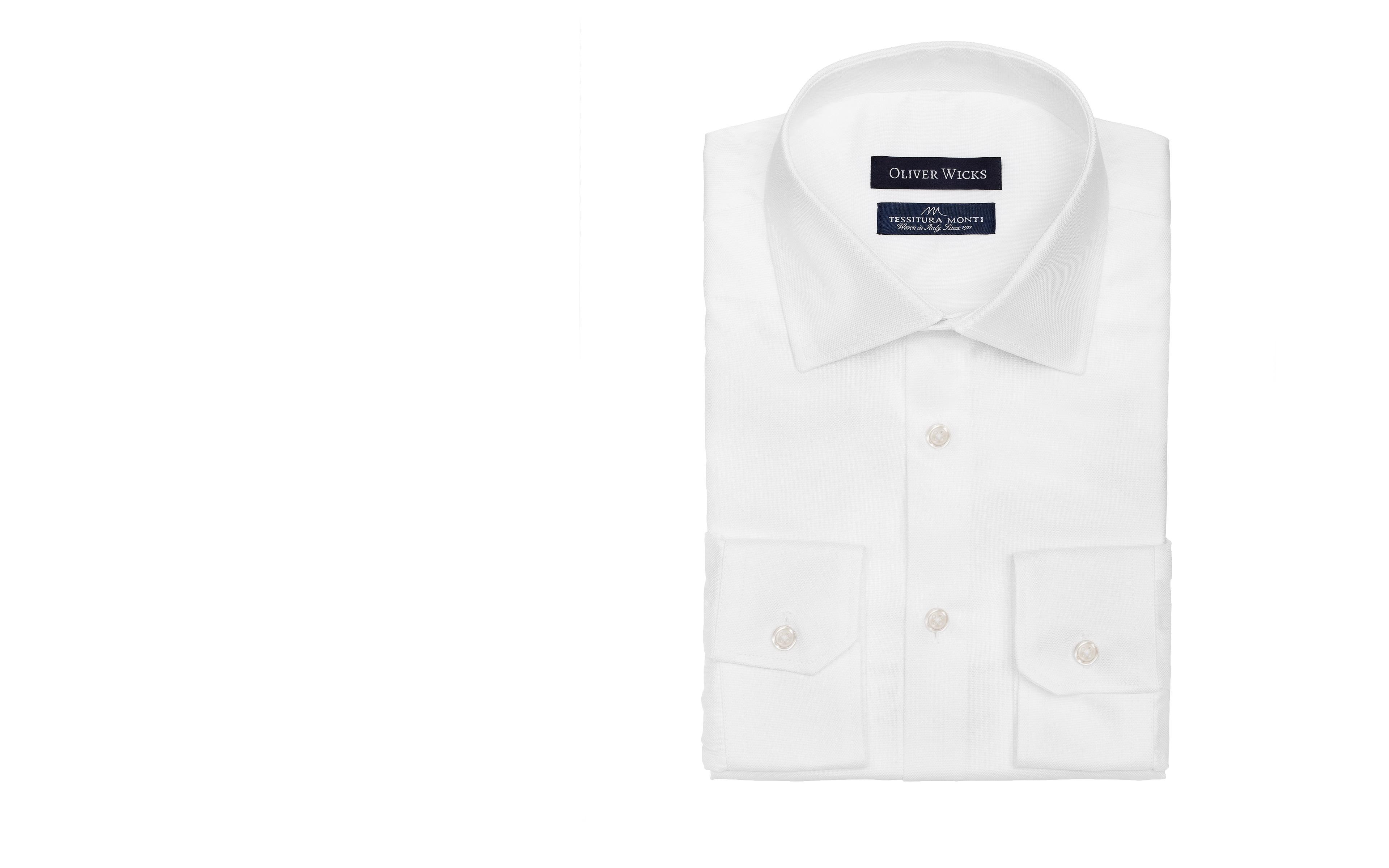 White Two-Ply Cotton Royal Oxford Shirt