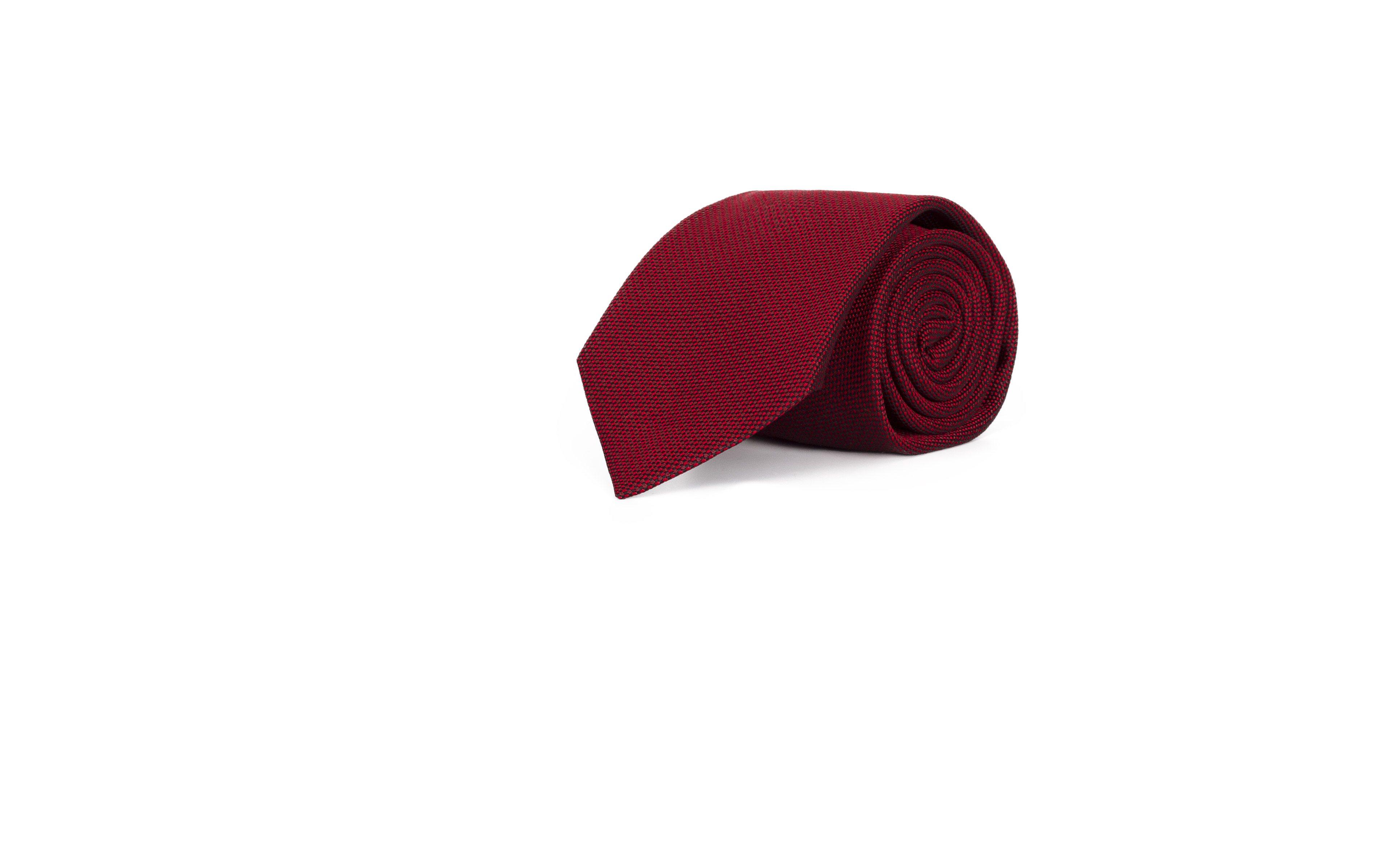 Red Mogador Silk Tie