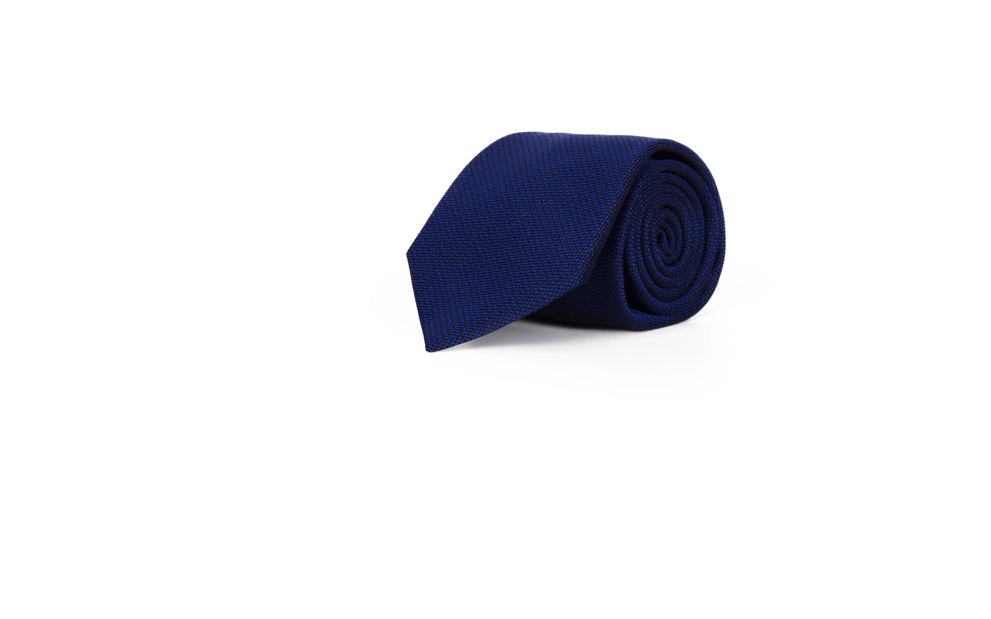 Intense Blue Mogador Silk Tie