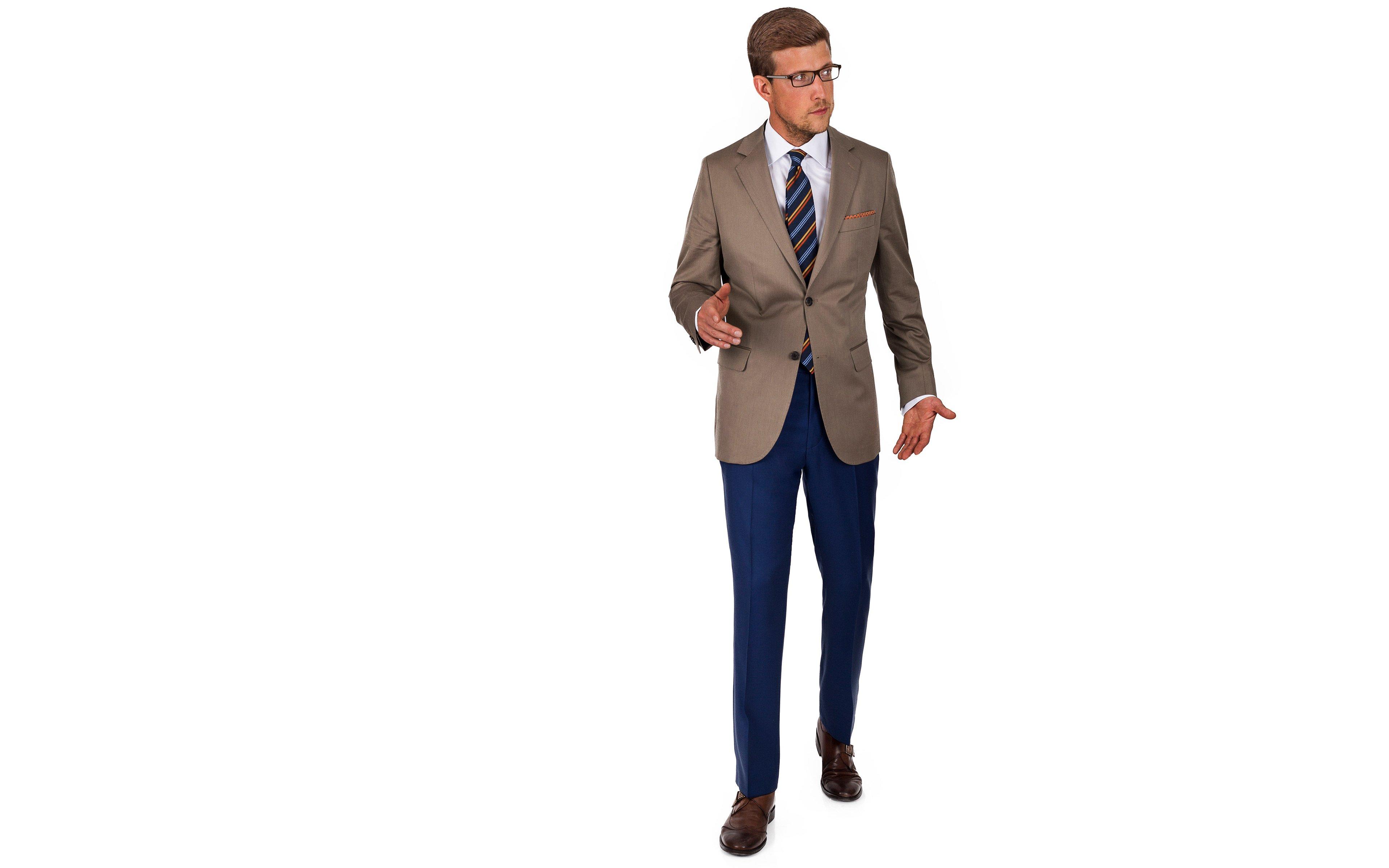 Khaki Cotton Blazer