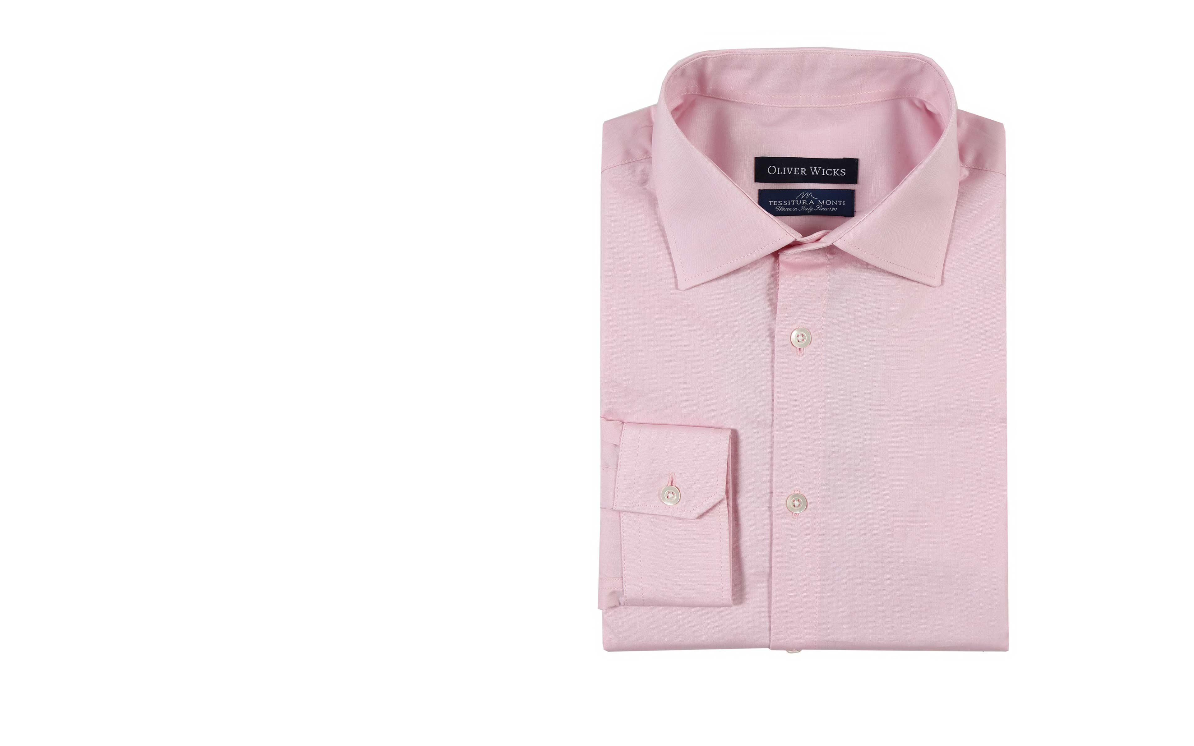 Pastel Pink Two-Ply Pinpoint Oxford Shirt