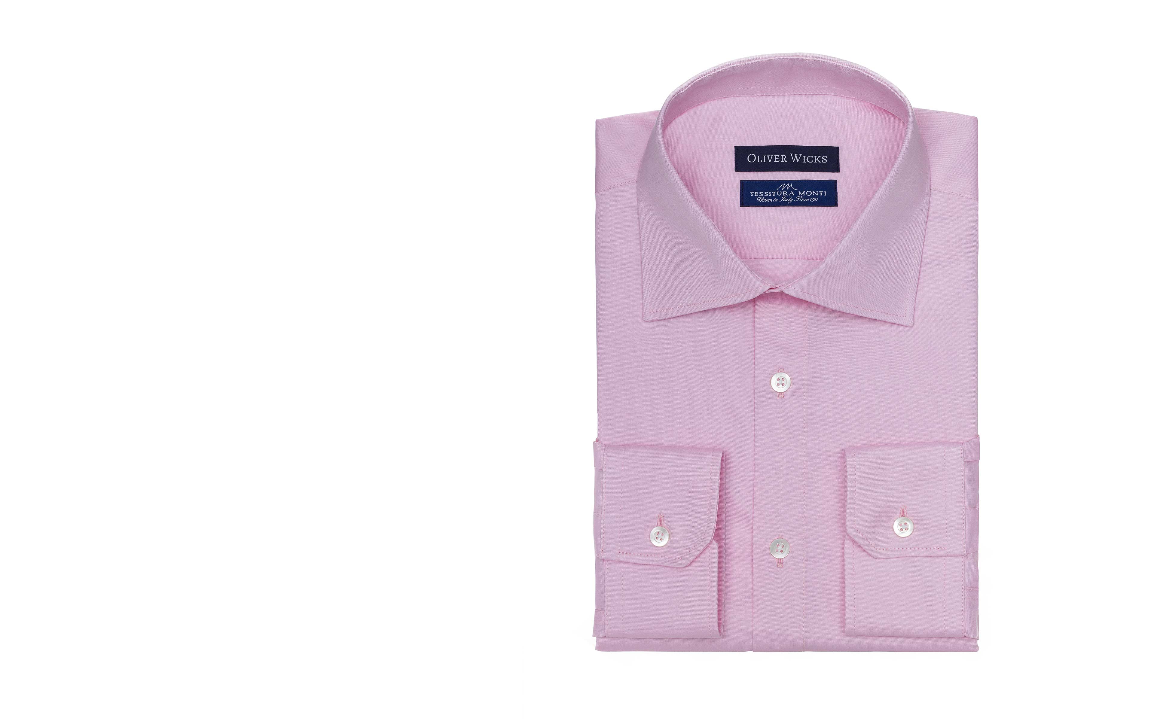 Pastel Pink Two-Ply Pinpoint Oxford Shirt