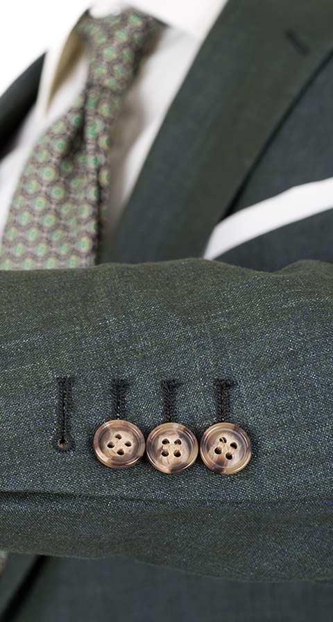Olive Green Linen Suit