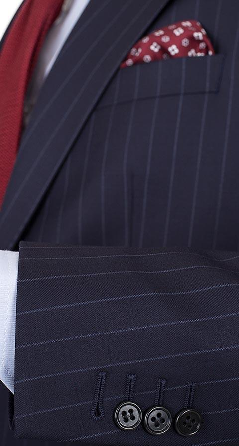 Navy Chalkstripe 3 Piece Suit
