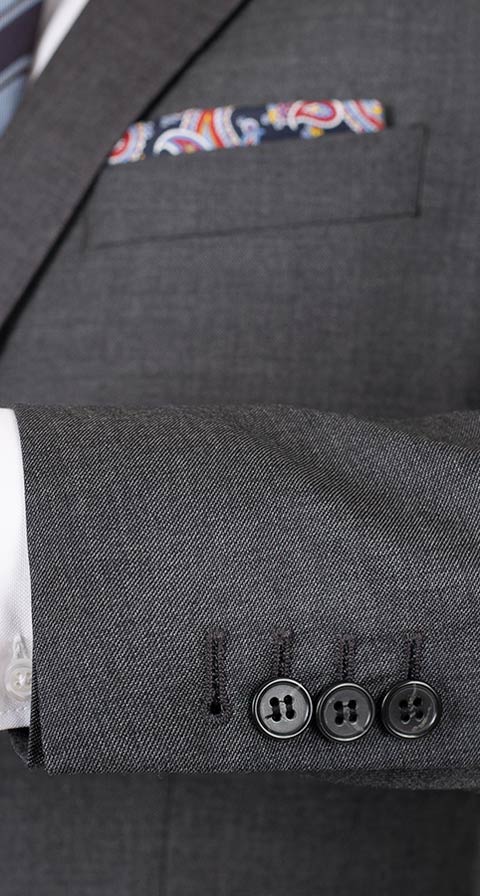 Dark Grey Pick & Pick Suit