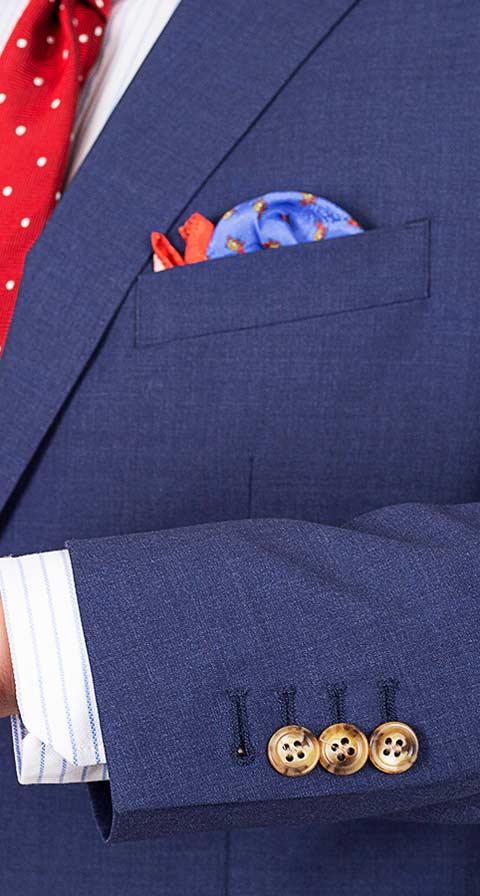 Tropical Rustic Blue Suit