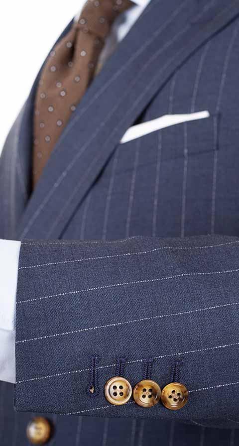 Vendetta Sky Blue Stripe Suit